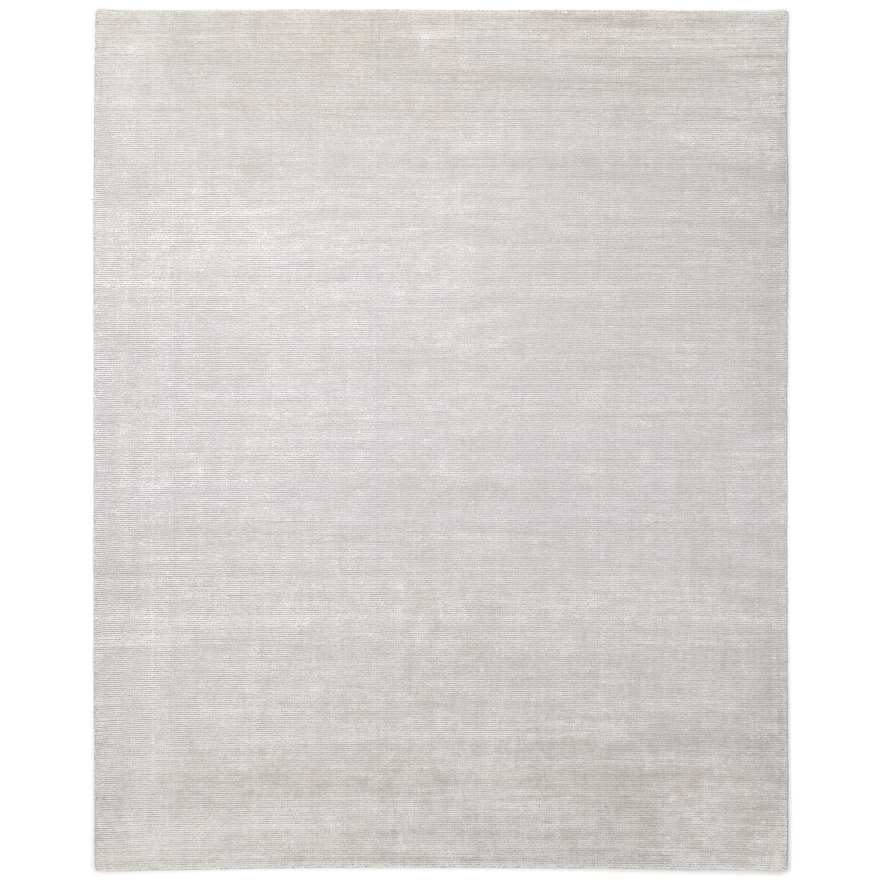 Solo Rugs S1108-10001400-MIST Solid 10 x 14 (ft) Loomed Synthetic Gray Rectangular Indoor Solid Area rug