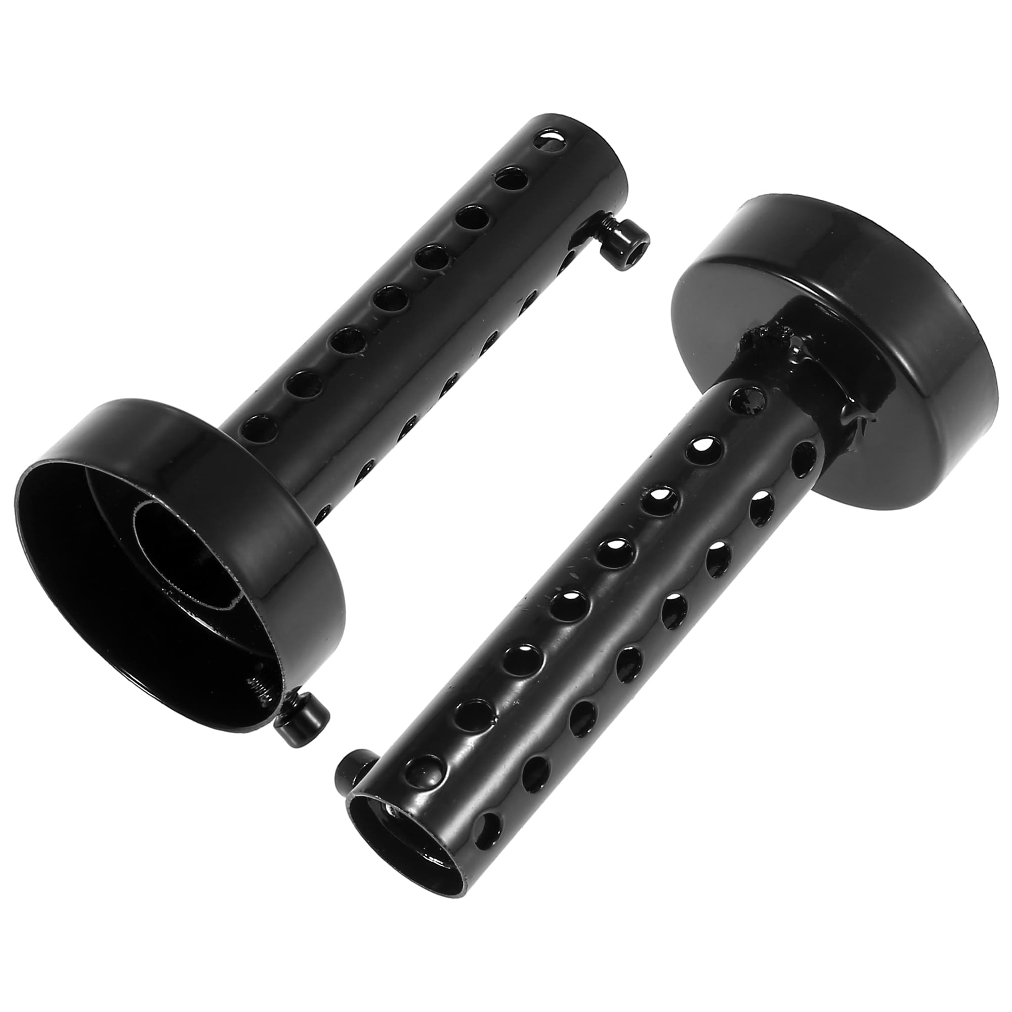 Unique Bargains 2pcs 60mm Universal Motorcycle Exhaust Silencer Exhaust Insert Muffler Pipe Black