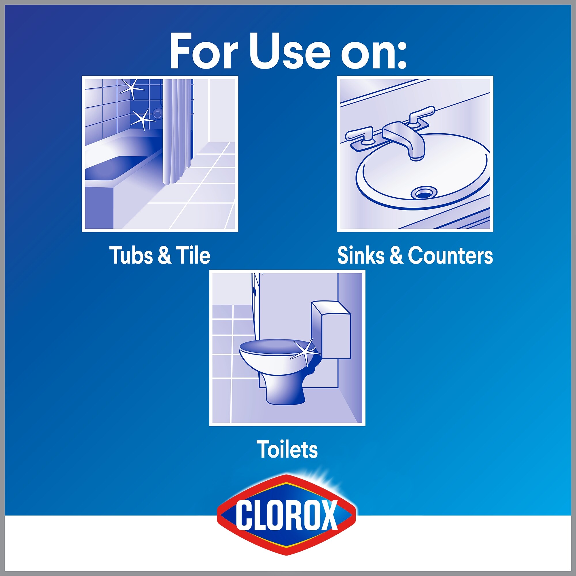 Clorox 30 oz. Disinfecting Bleach Free Bathroom Cleaner and 32 oz. Clean-Up  All-Purpose Cleaner with Bleach Spray Bundle C-74462325-2 - The Home Depot