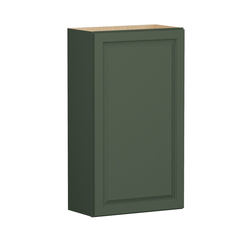 Shenandoah Stemson 21-in W x 42-in H x 12-in D Sage Painted Wall Fully Assembled Cabinet Raised Panel Raised panel