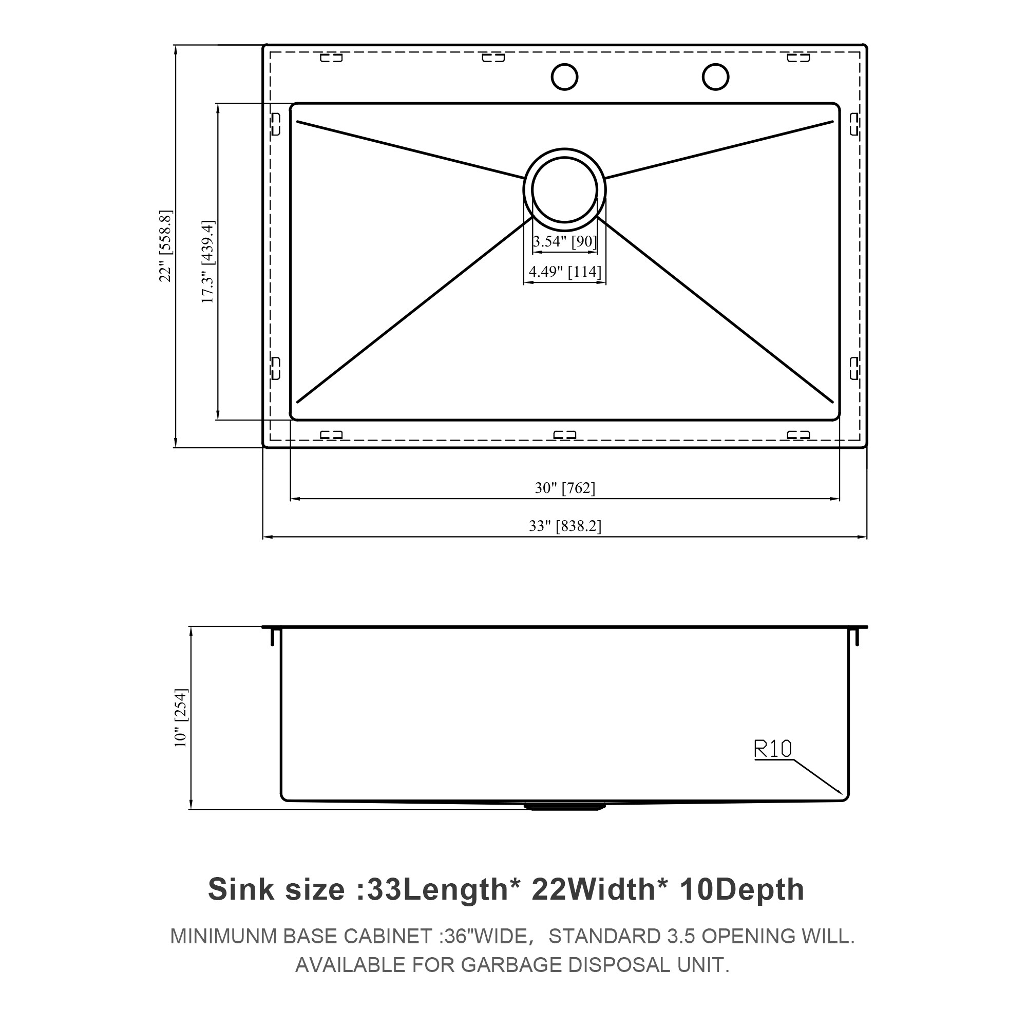 LIVIZA TLY-SS222994 Kitchen-Sinks - View #2