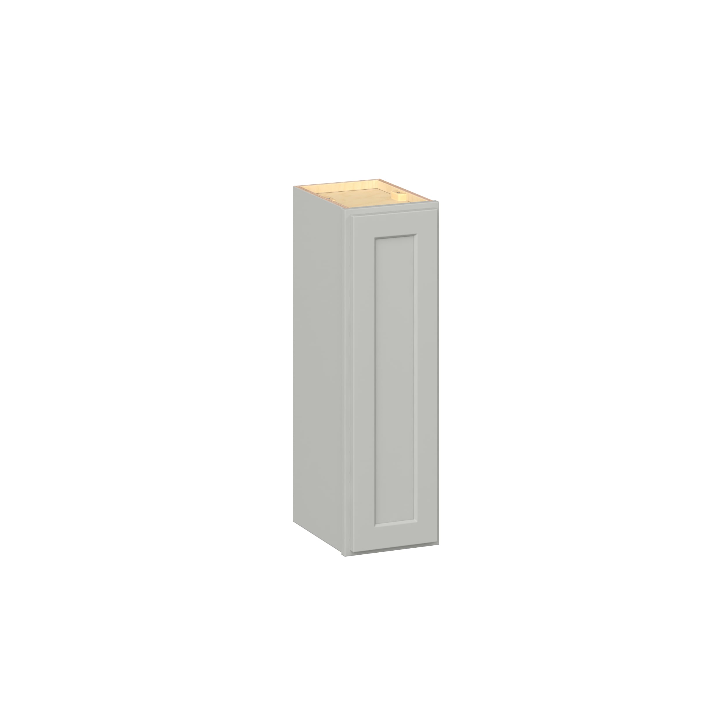 RELIABILT Parkstone II 9-in W x 30-in H x 13-in D Light Gray Painted Wall Fully Assembled Plywood Cabinet Flat Panel Shaker