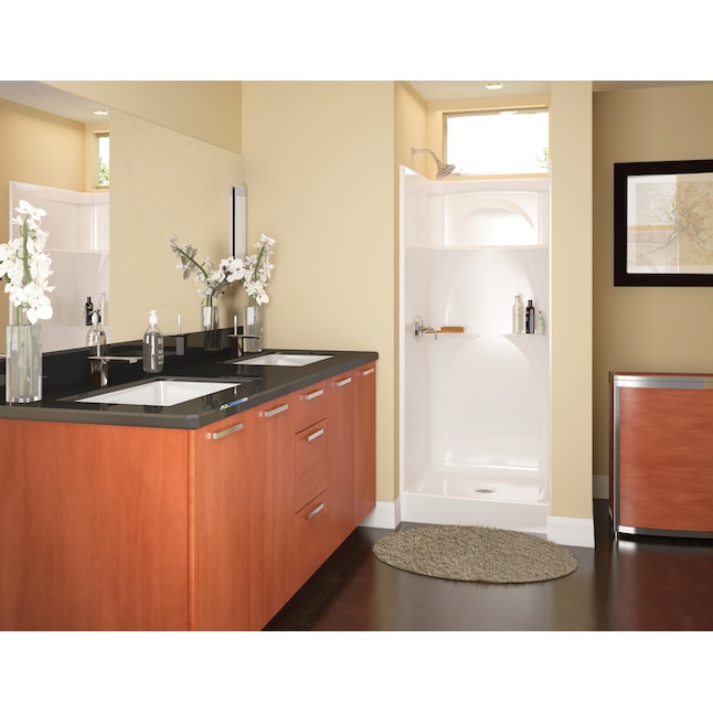 DELTA White Acrylic One-Piece Shower (Common: 32-in x 32-in; Actual: 78-in x 31.875-in x 31.875-in) DELTA White Acrylic One-Piece Shower (Common: 32-in x 32-in; Actual: 78-in x 31.875-in x 31.875-in)