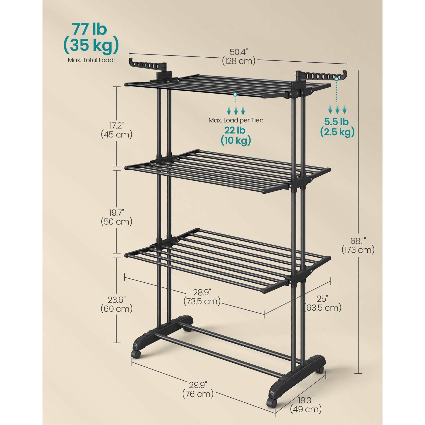 Slickblue D-SM-10B107RLLU Garment-Racks - View #7