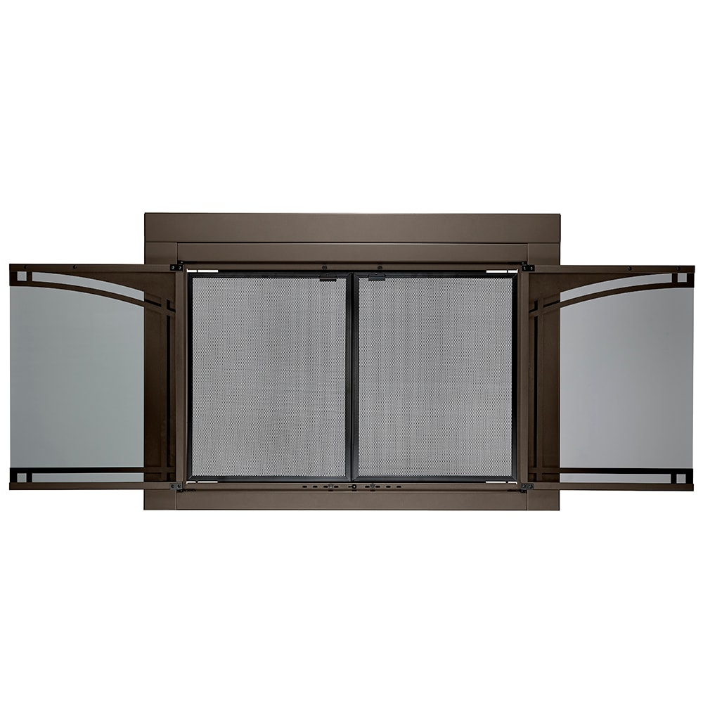 allen + roth FPDL309ORB Glass-Fireplace-Doors - View #5
