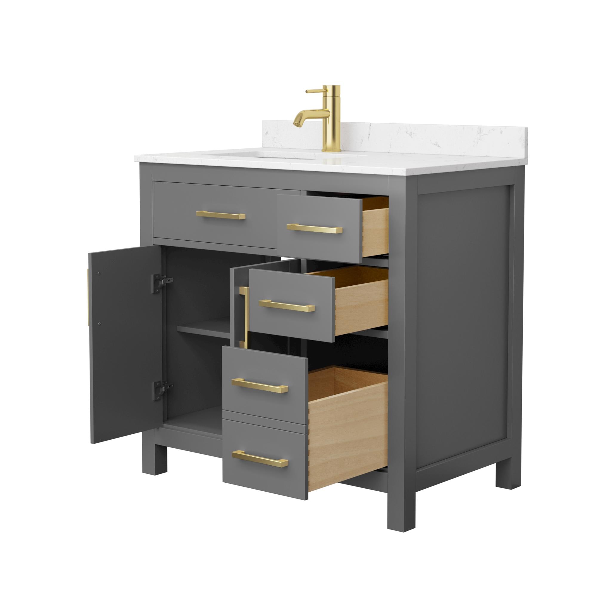Wyndham Collection WCG242436SGGCCUNSMXX Bath-Vanity-Combo - View #3