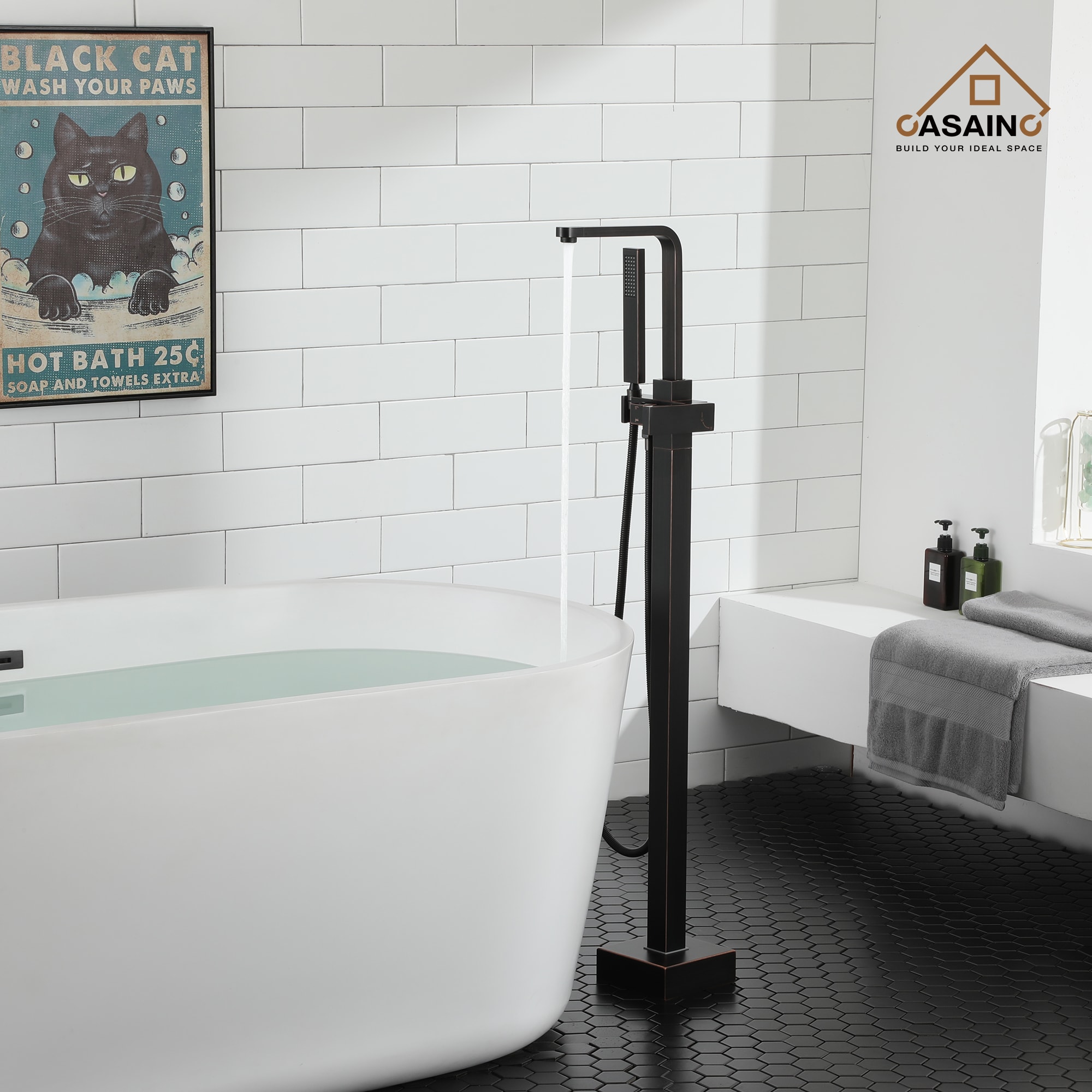 CASAINC TC11-ORB Roman-Tub-Faucets - View #3