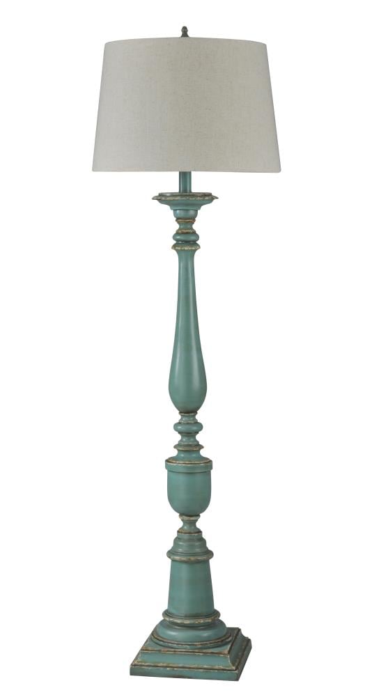 StyleCraft Home Collection Avignon Blue Floor Lamp in the Floor Lamps  department at Lowes.com