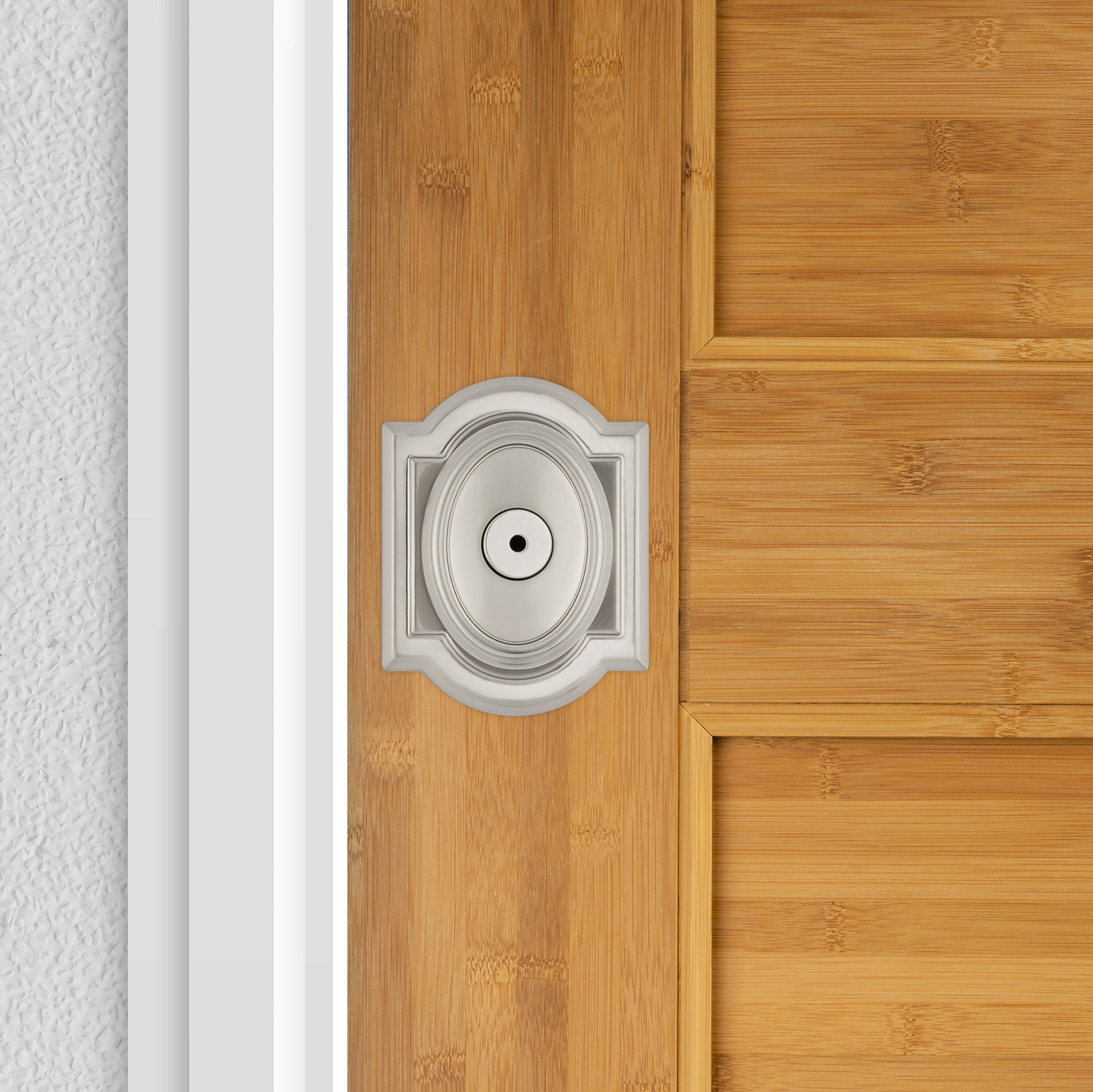 Sure-Loc Hardware Ridgecrest Mountain Oakley Satin Brass Interior Bed/Bath  No Deadbolt Privacy Door Knob