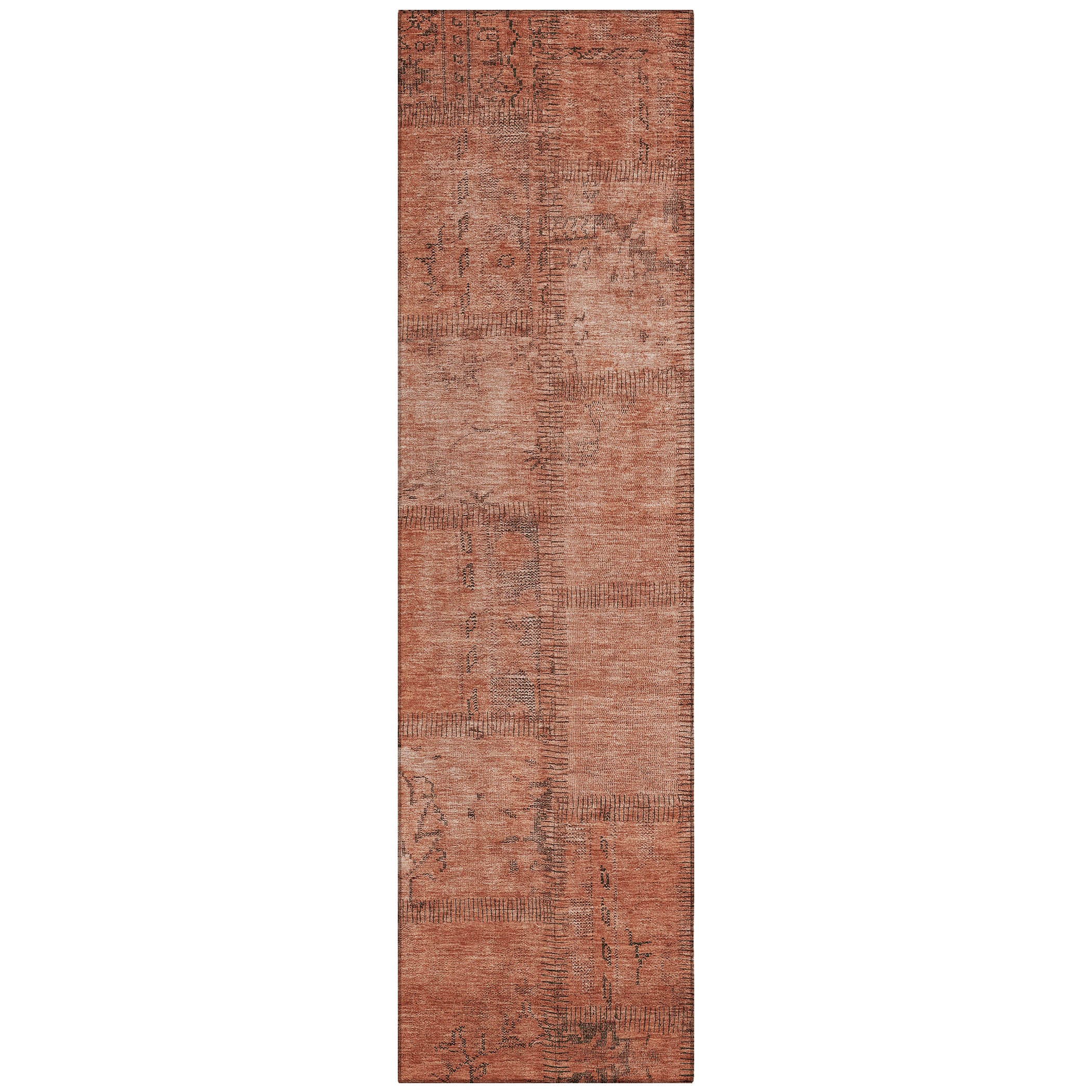 Addison Rugs ACN685SM2X8 Chantille ACN685SM 2 x 7 (ft) Polyester Salmon Rectangular Indoor/Outdoor Geometric Machine washable Area rug