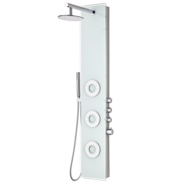 ANZZI Lynn White 3-Spray Shower Panel System (Valve Included) ANZZI Lynn White 3-Spray Shower Panel System (Valve Included)