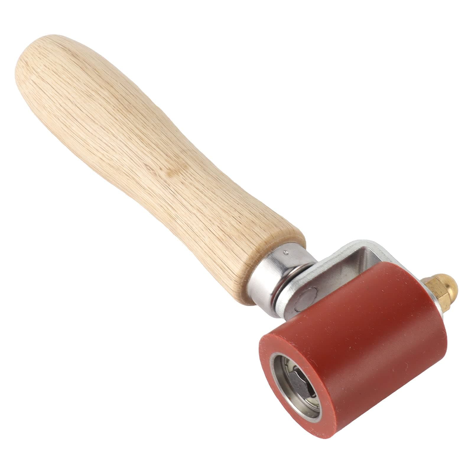 LAIFUCAM  40mm Silicone Seam Roller with 6mm Brass Detail Roller Ergonomic Handle for PVC TPO EPDM Roofing Tape Banner Wallpaper Smoothing Tool