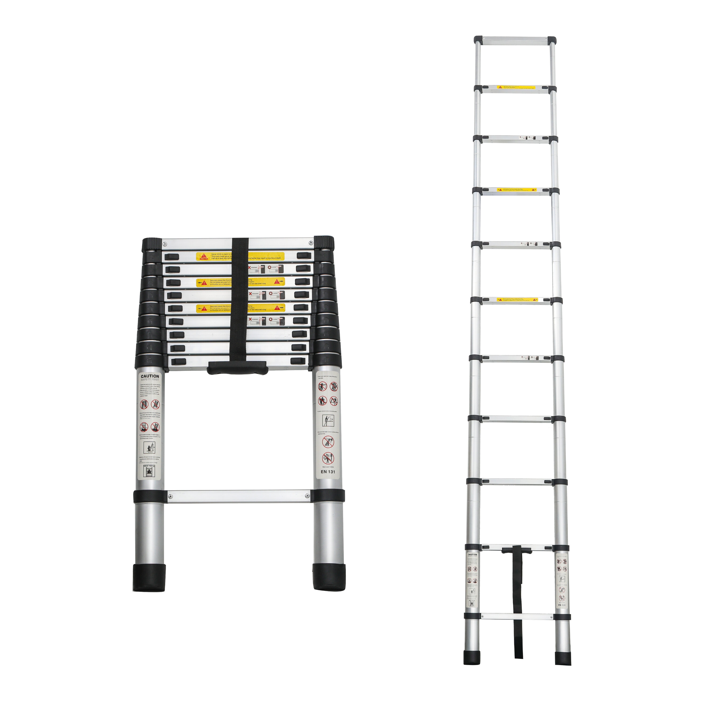 LOVMOR Telescoping Ladder 10 5FT Telescopic Extension Ladder Aluminum Alloy Folding Ladder Portable Multi Purpose for Indoor Outdoor Work Heavy Duty #SF-M-W2660P255607