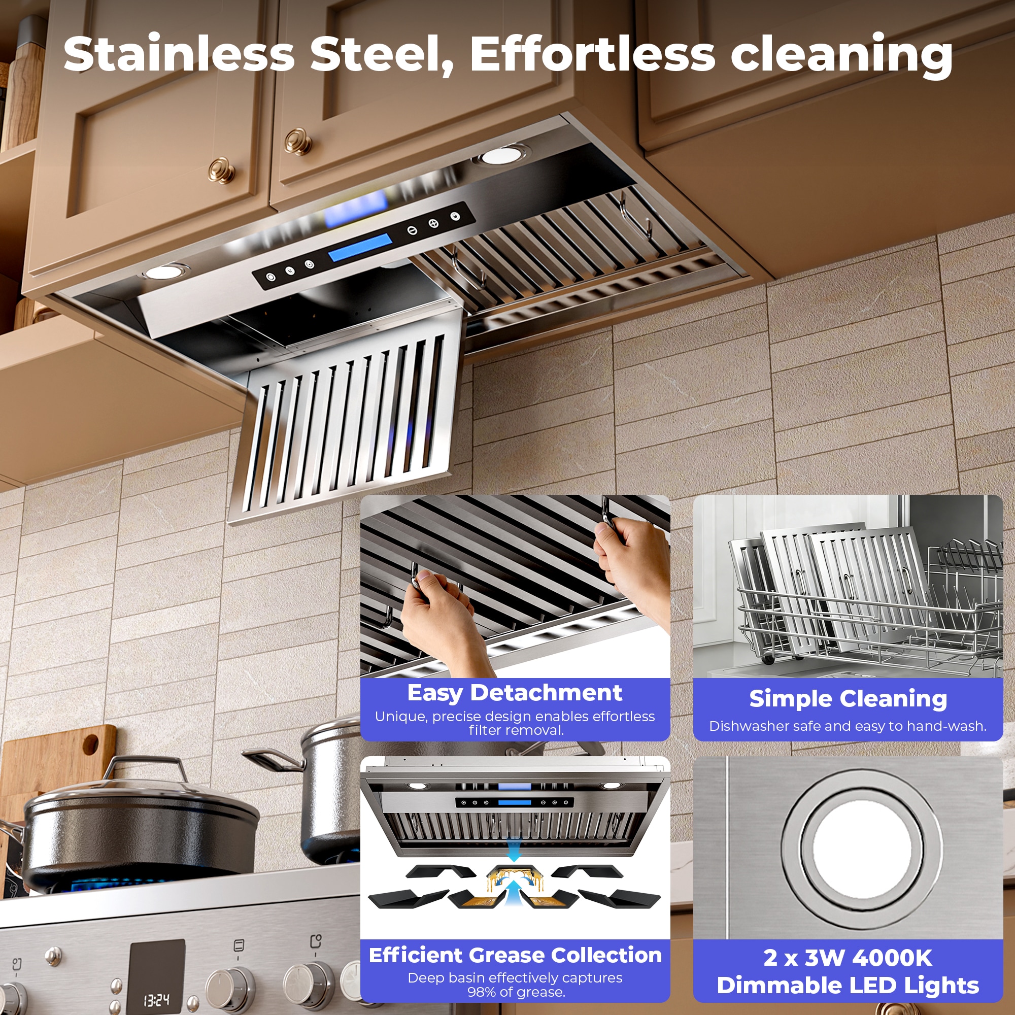 DZS DNAB02-42 Undercabinet-Range-Hoods - View #5