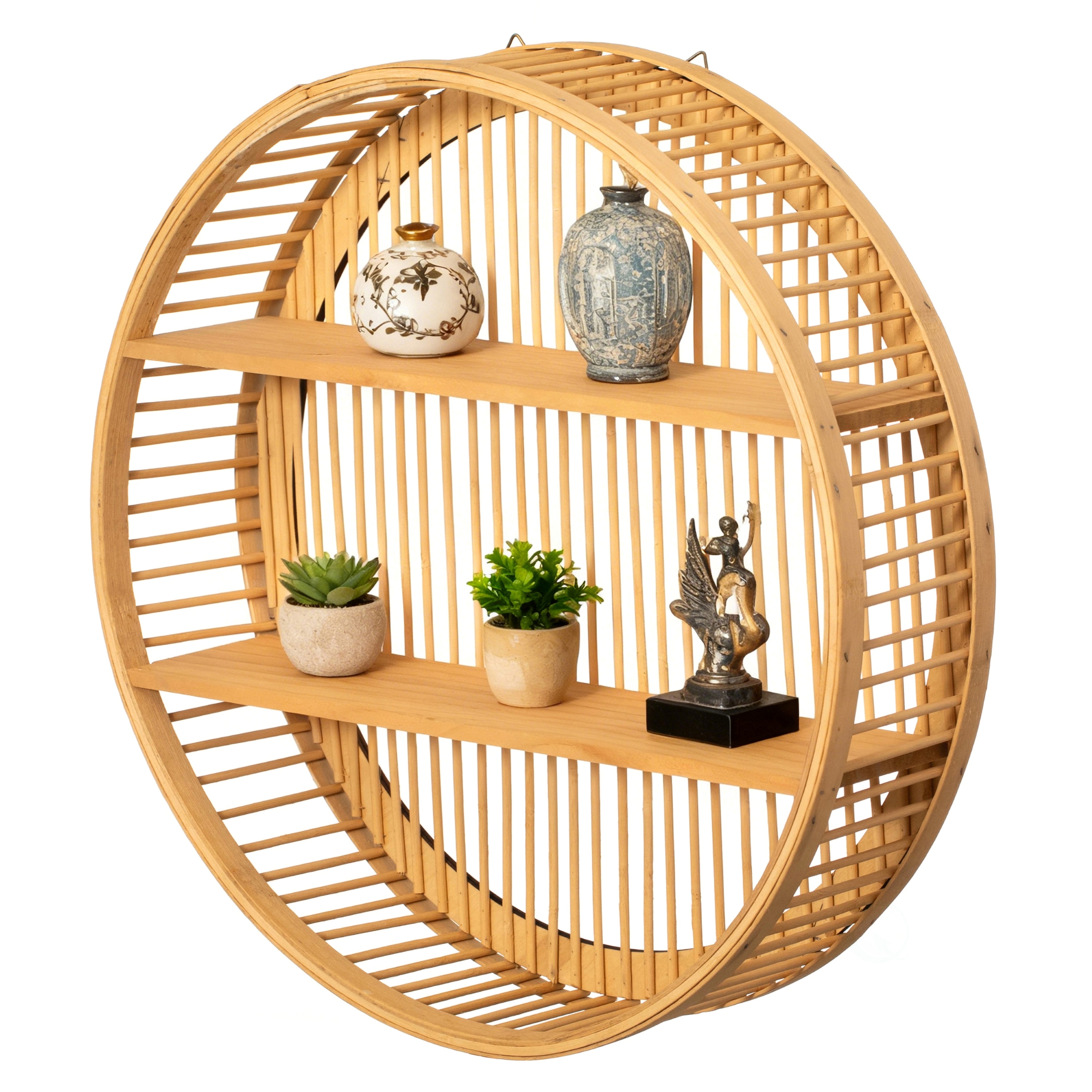 Vintiquewise Brown Wood Modern Vase