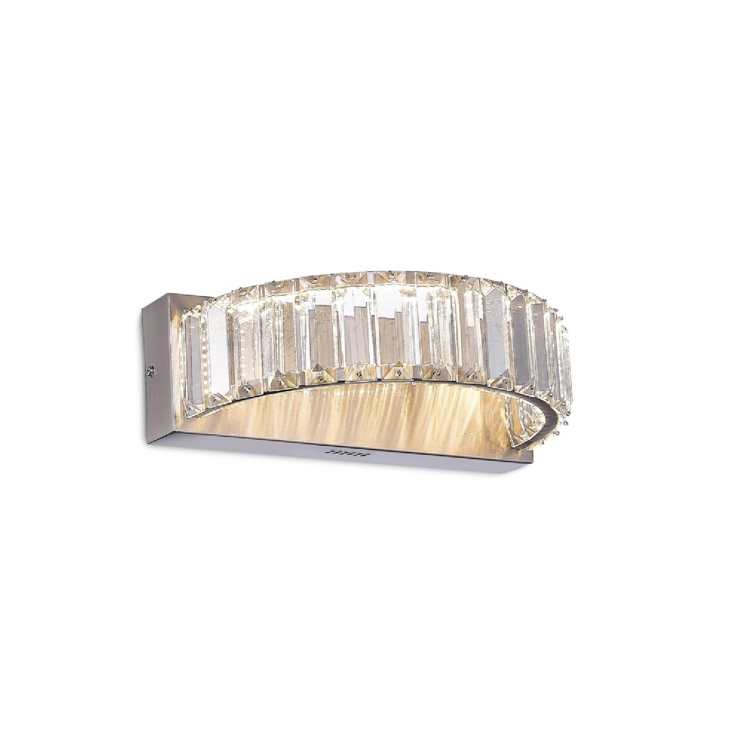 ARTCRAFT AC6727SN Stella 7.5-in W 1 -Light Brushed Brass Integrated LED Wall Sconce