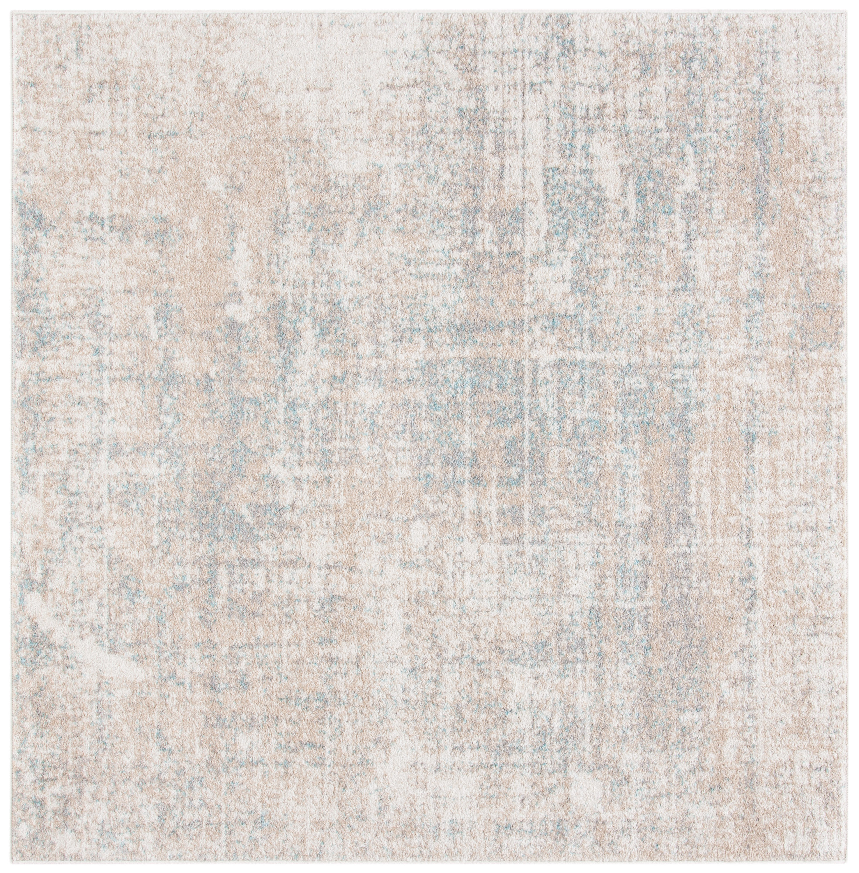 Safavieh ADR207B-10SQ Adirondack Sansa 10 x 10 (ft) Loomed Polypropylene Beige/Slate Square Indoor Distressed/Overdyed Bohemian/Eclectic Area rug