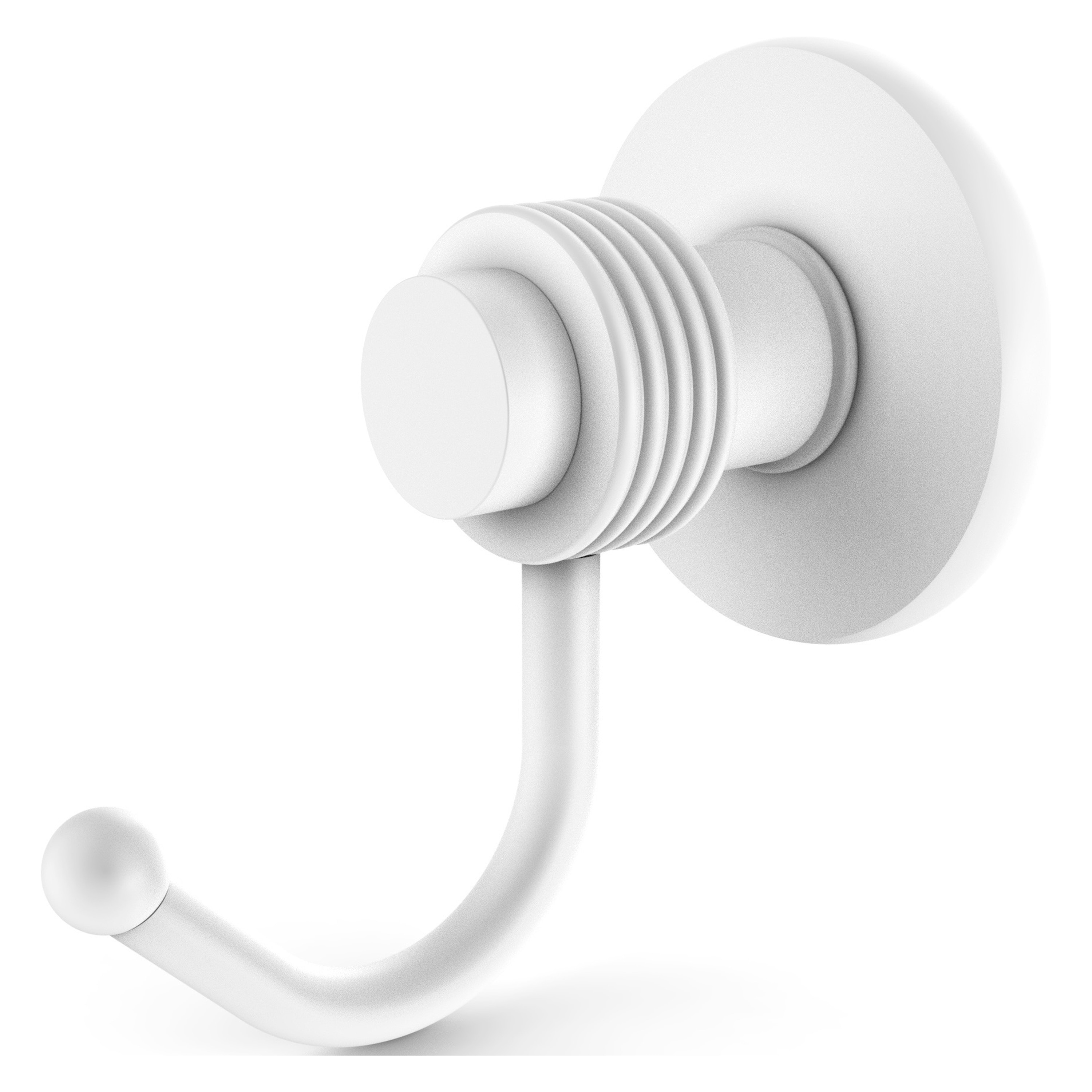 Allied Brass 920G-WHM Mercury Matte White Single -Hook Wall mount Towel Hook