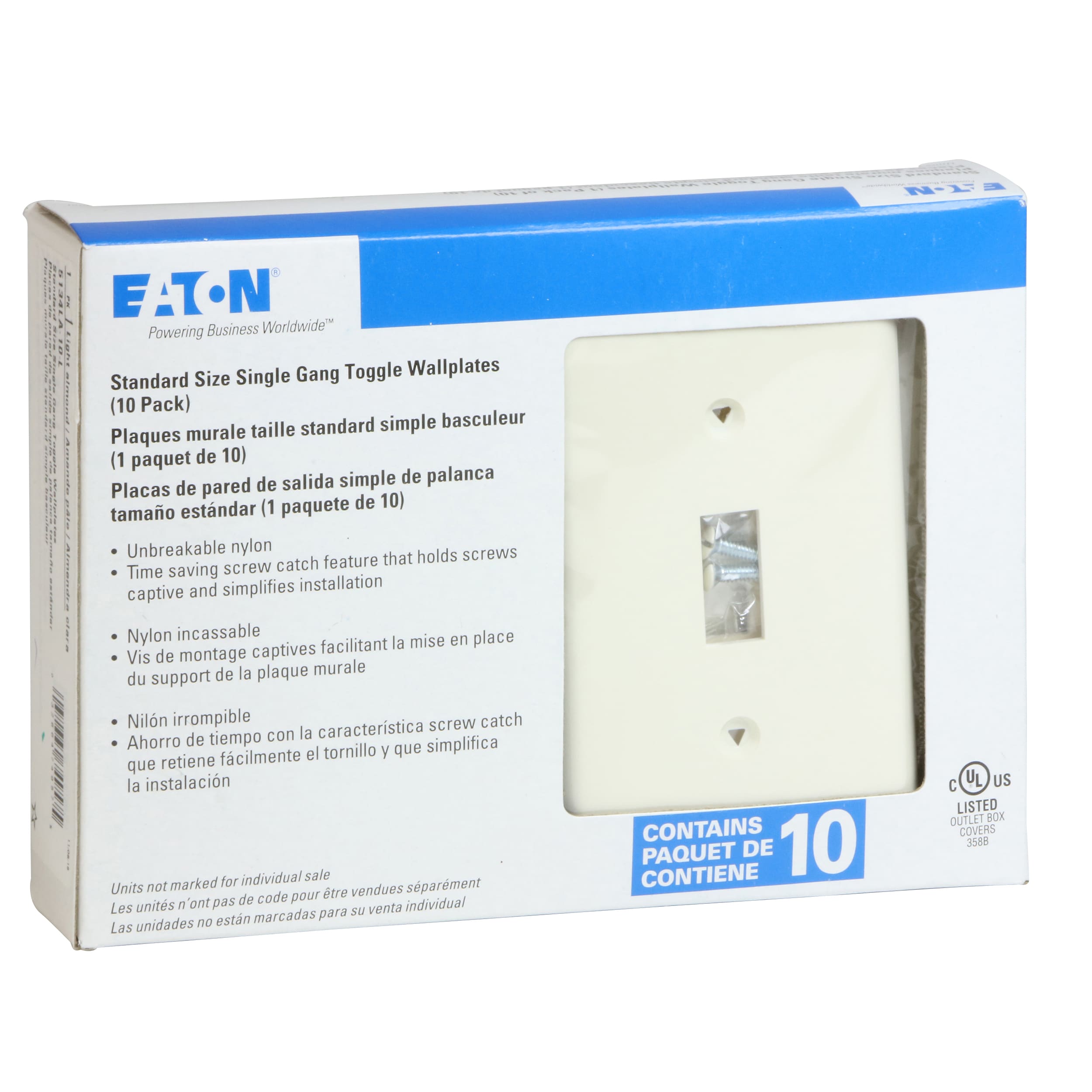 Eaton 5134LA-10-L Electrical-Wall-Plates - View #2