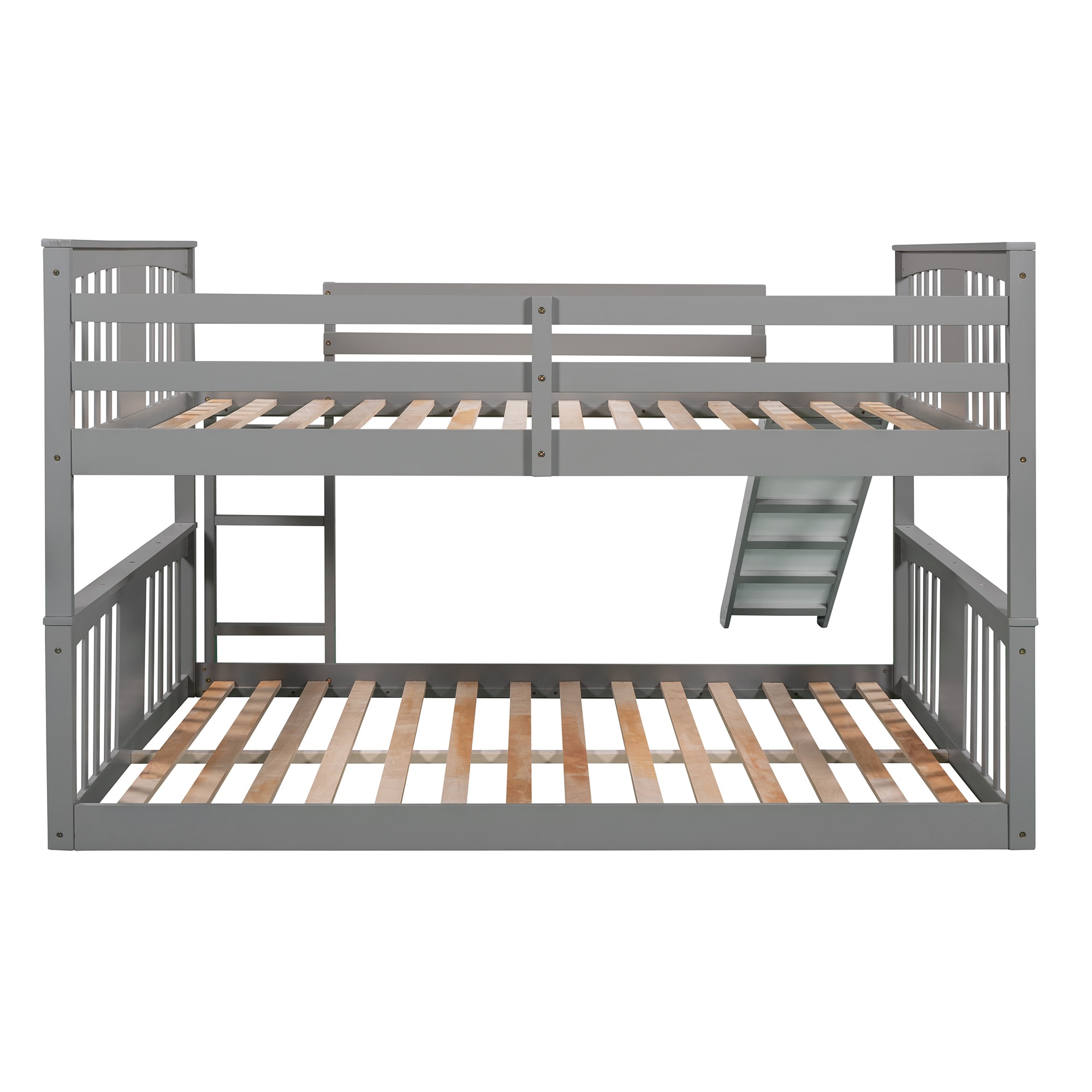 Qualler BLE000208E Gray Full over full Bunk Bed