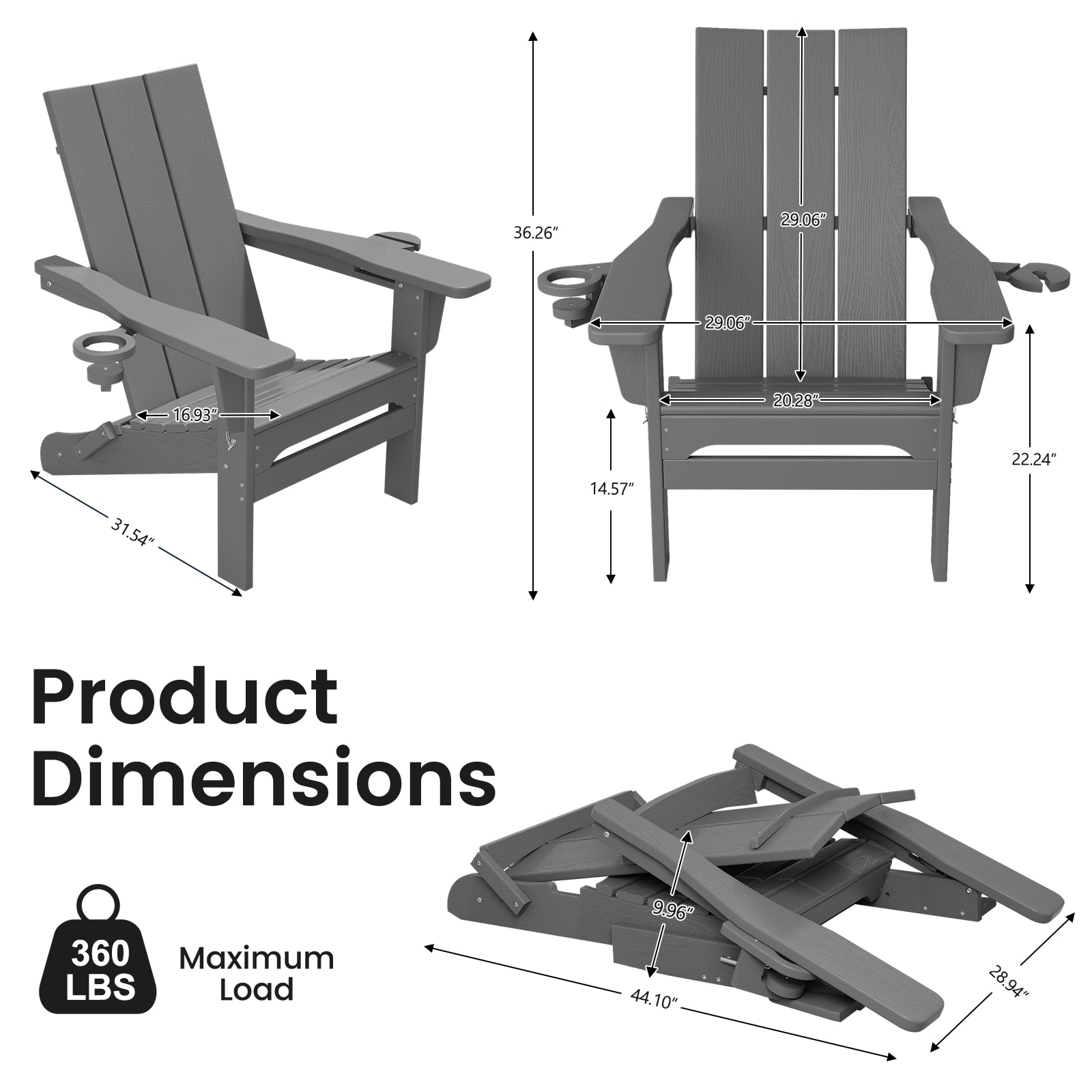 JEAREY YDQWY-GD-GY Patio-Chairs - View #5