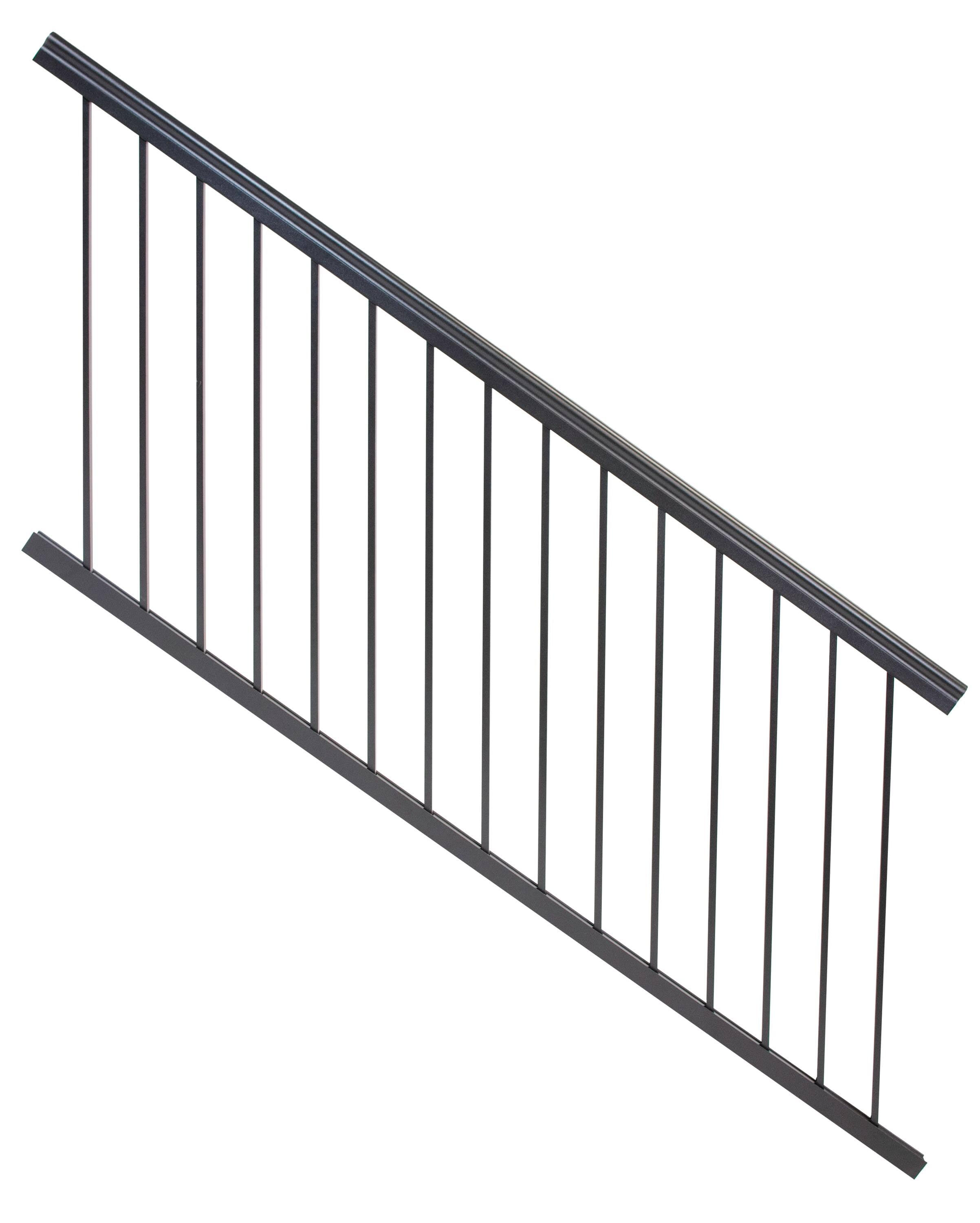 Harmony Railing Systems Victorian 6-ft x 36-in Black Aluminum Deck ...