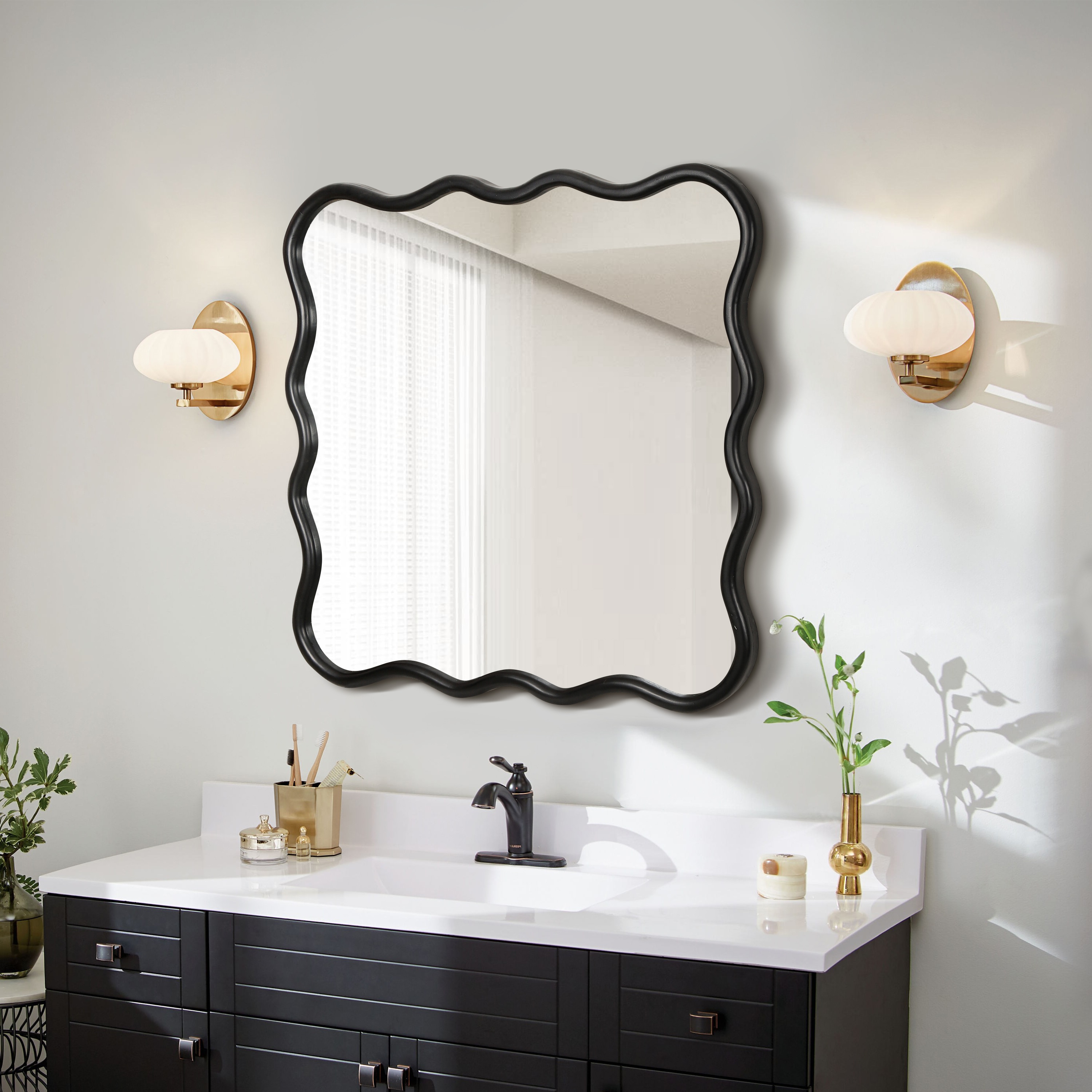 Blisstyle PREMIUM 35.8-in x 35.8-in Polished Square Bathroom