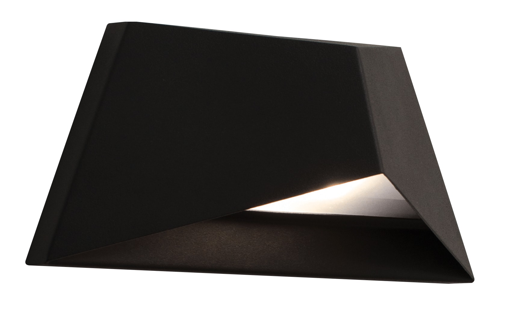 Concord Modern Black LED Wall Sconce with Frosted Glass Diffuser