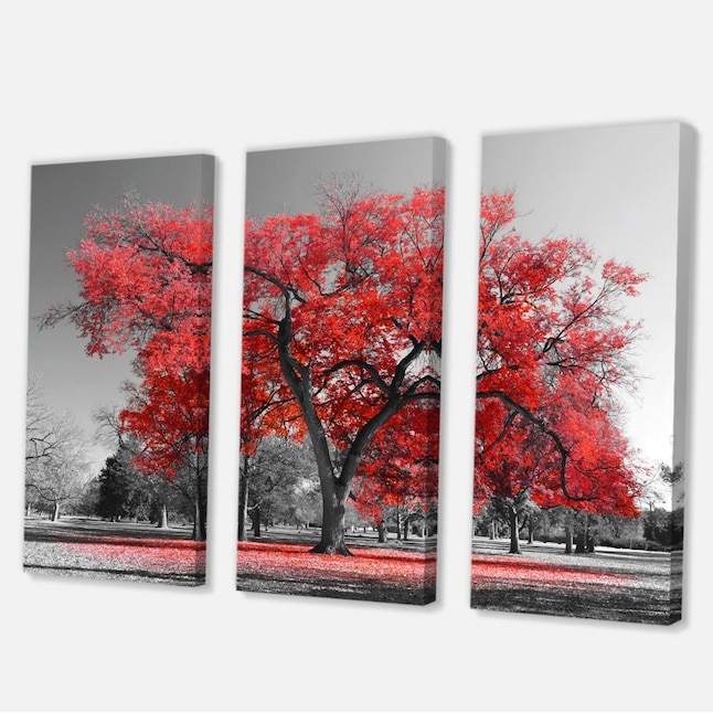 Designart 28-in H x 36-in W Floral Print on Canvas at Lowes.com