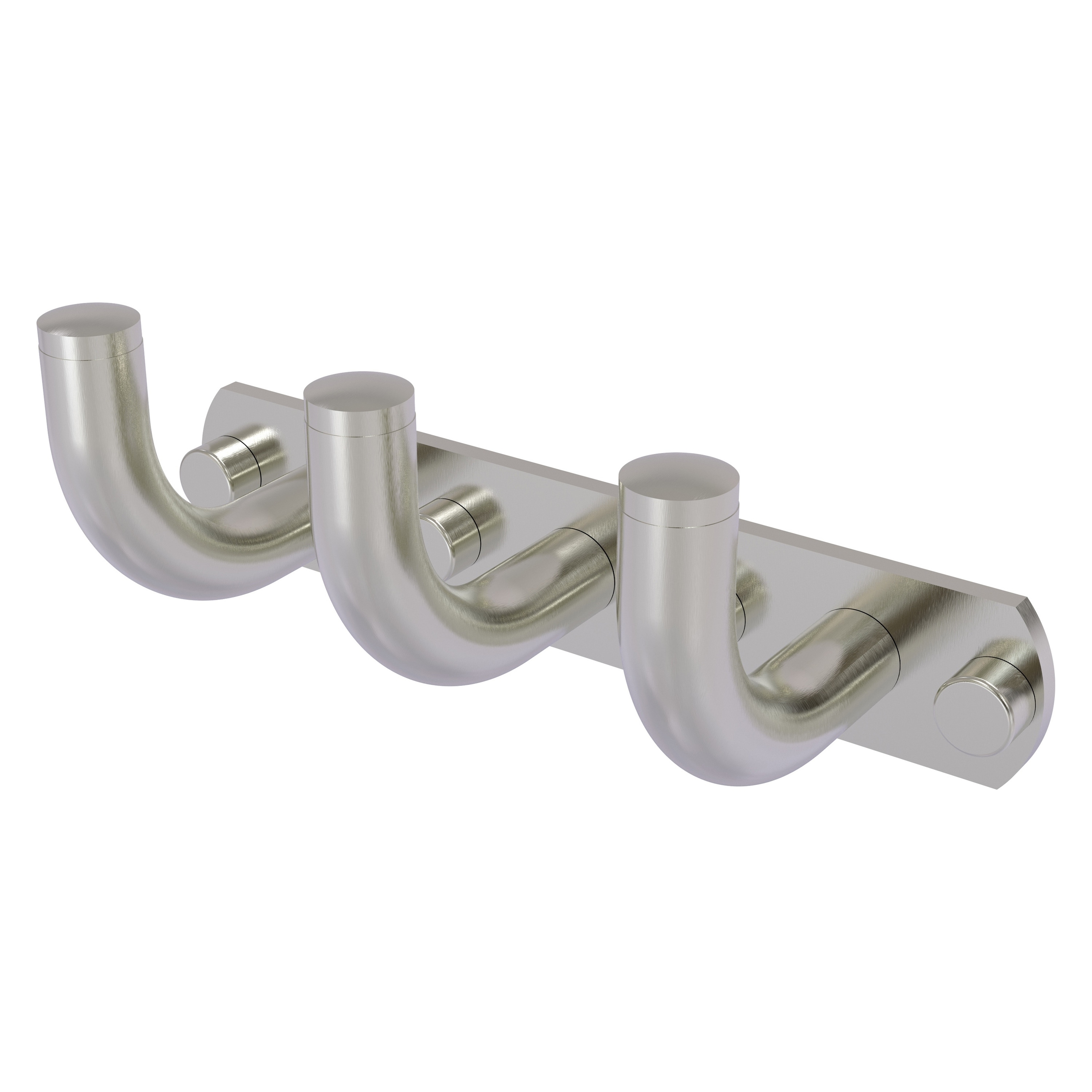 Allied Brass RM-20-3-SN Remi Satin Nickel Triple -Hook Wall mount Towel Hook