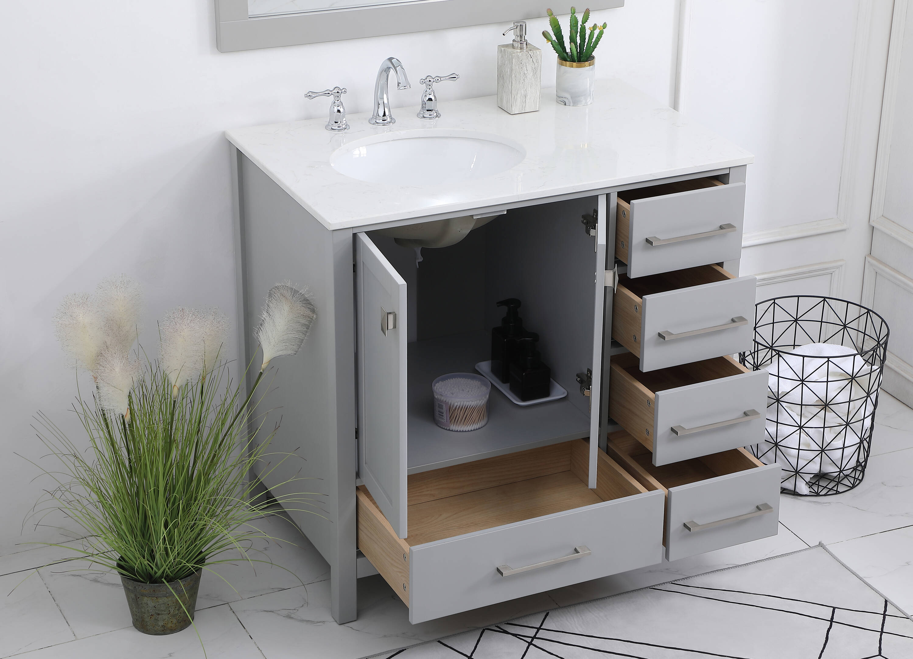 Elegant Decor FI56436GR Bath-Vanity-Combo - View #9
