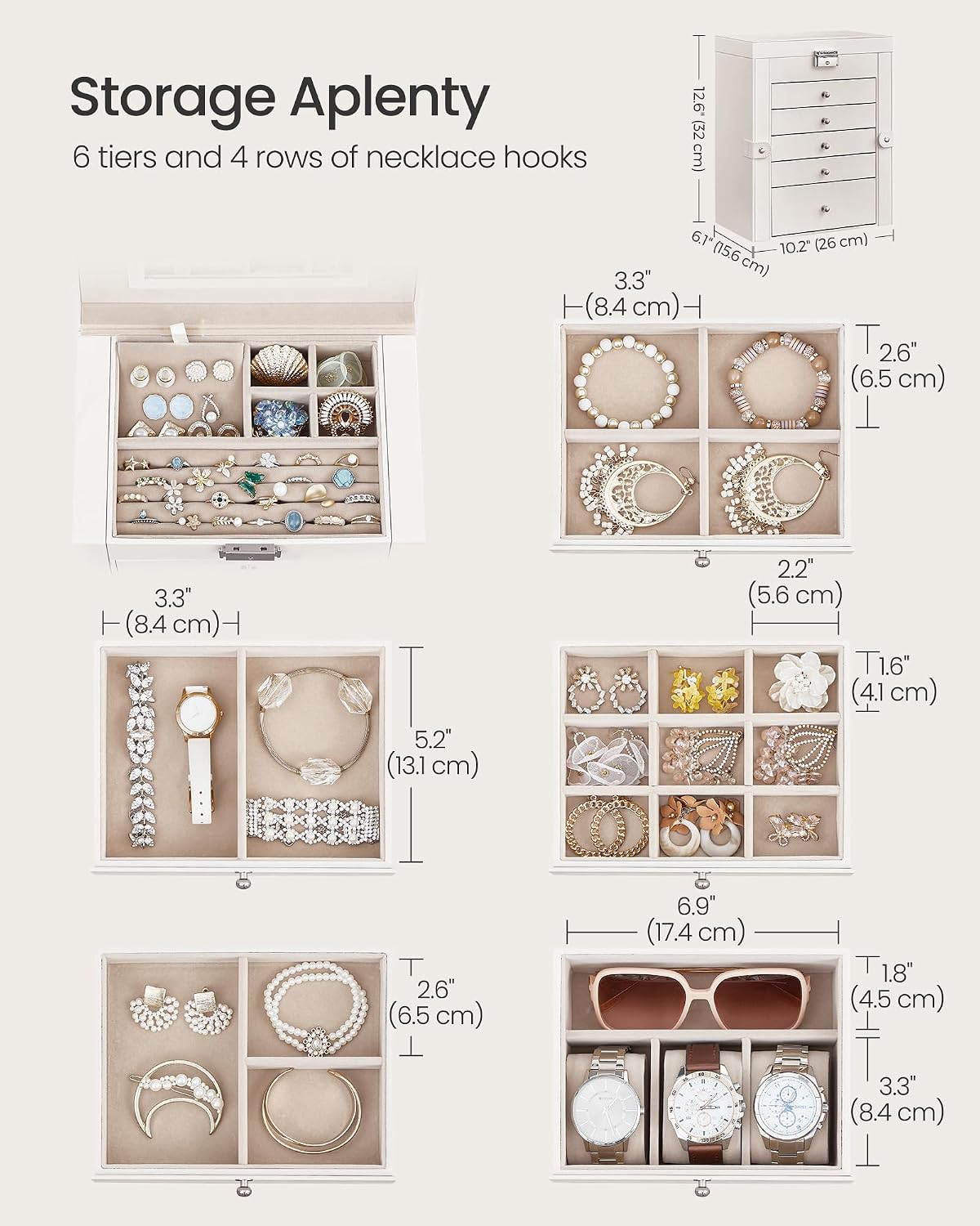 Fredees KTMY1-B086QTS199 Jewelry-Armoires - View #3