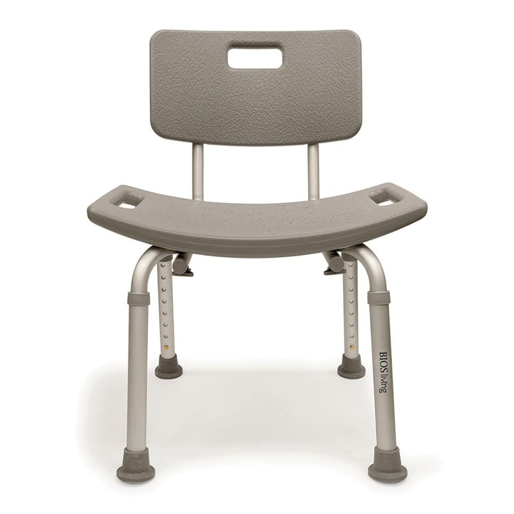 Bios Medical Gray Aluminum Freestanding Shower Chair