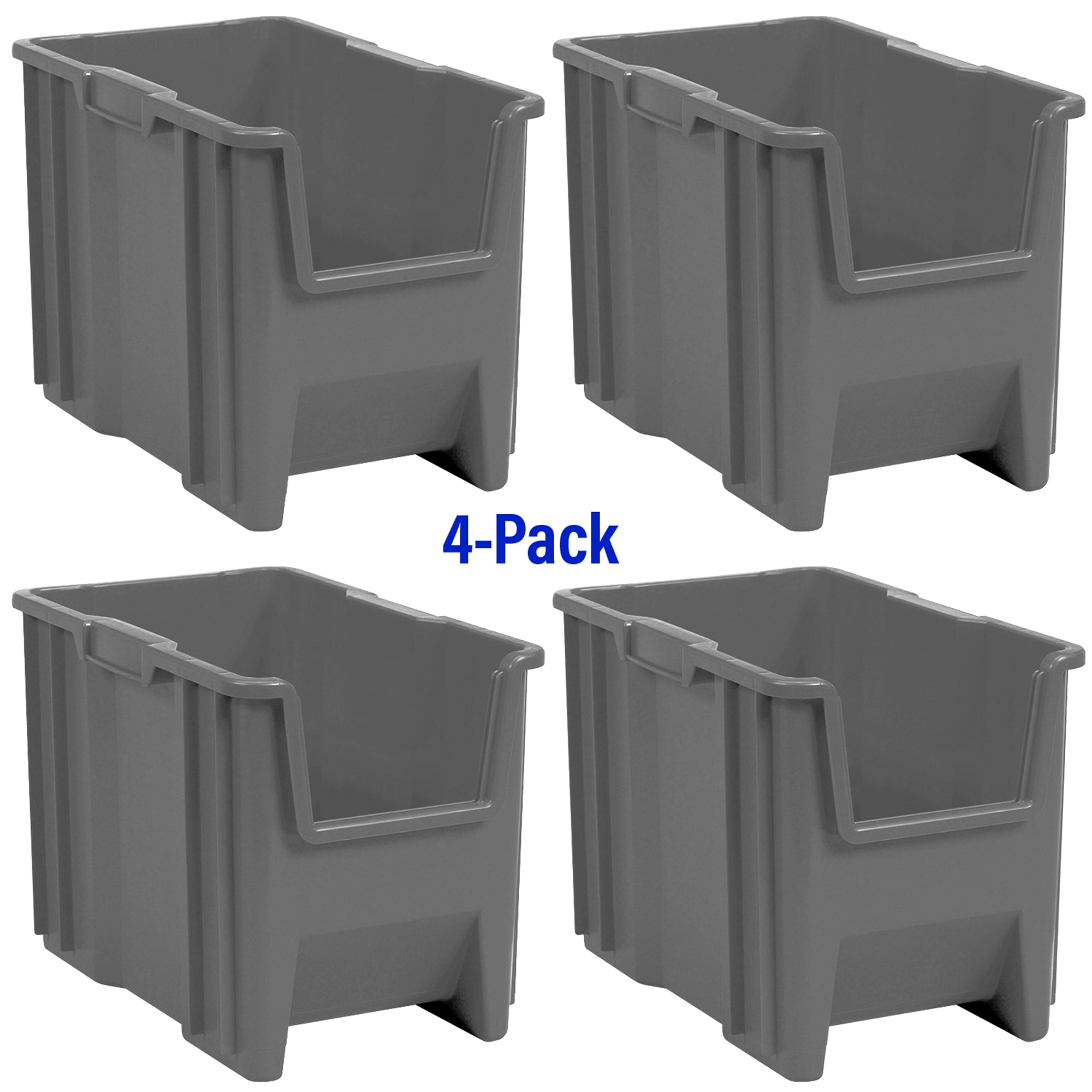 Akro-Mils 13014GREY Plastic-Storage-Totes - View #4