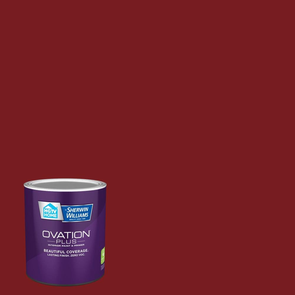 HGTV HOME by Sherwin-Williams 1010-3-2557209 Ovation Plus Semi-gloss Heirloom Red 1010-3 Latex Interior Paint Paint + Primer ( 1-quart )