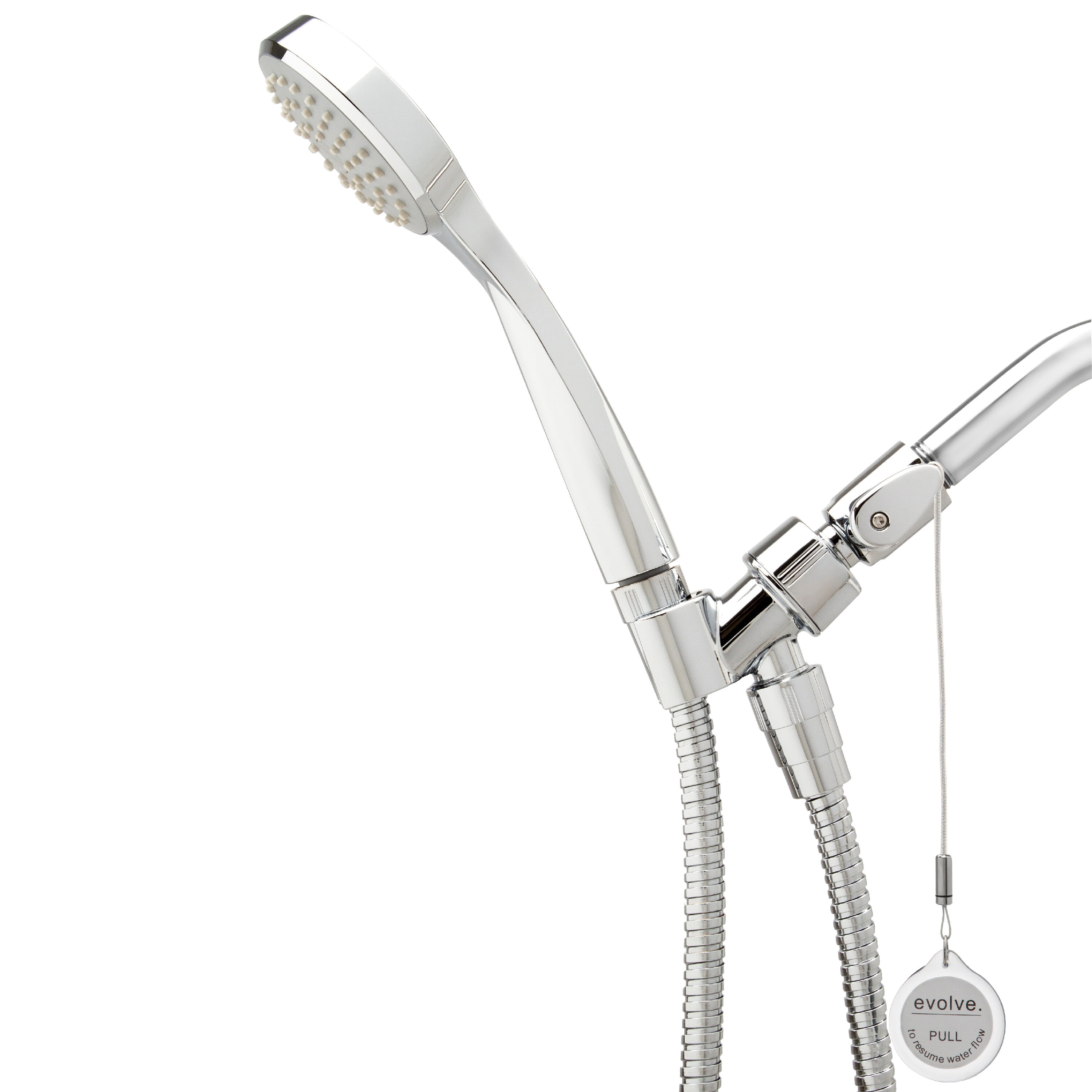 Evolve EV3031-CP150-SB-CS Thermostatic Valve 1.0 -Spray Polished chrome 3.25-in Round Handheld High Pressure Shower Head 18.0 -Pack 1.5 GPM