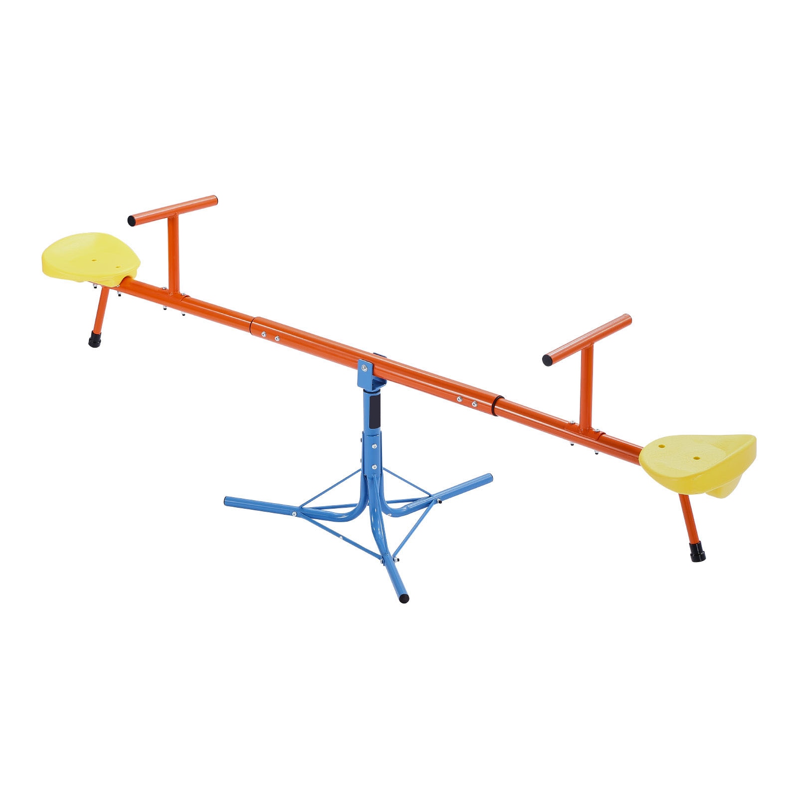 GIVIMO Kids Seesaw Teeter Totter with 360-Degree Swivel 100-lb Per-Seat Capacity 3-Prong Support Legs Outdoor Indoor Playground Equipment for Ages 3+ #LW108GIVSS2304