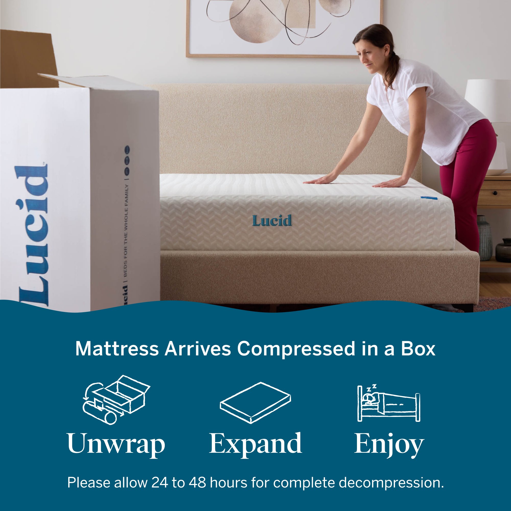 LUCID Comfort Collection LUCC10FF3PMF Mattresses-Boxsprings - View #6
