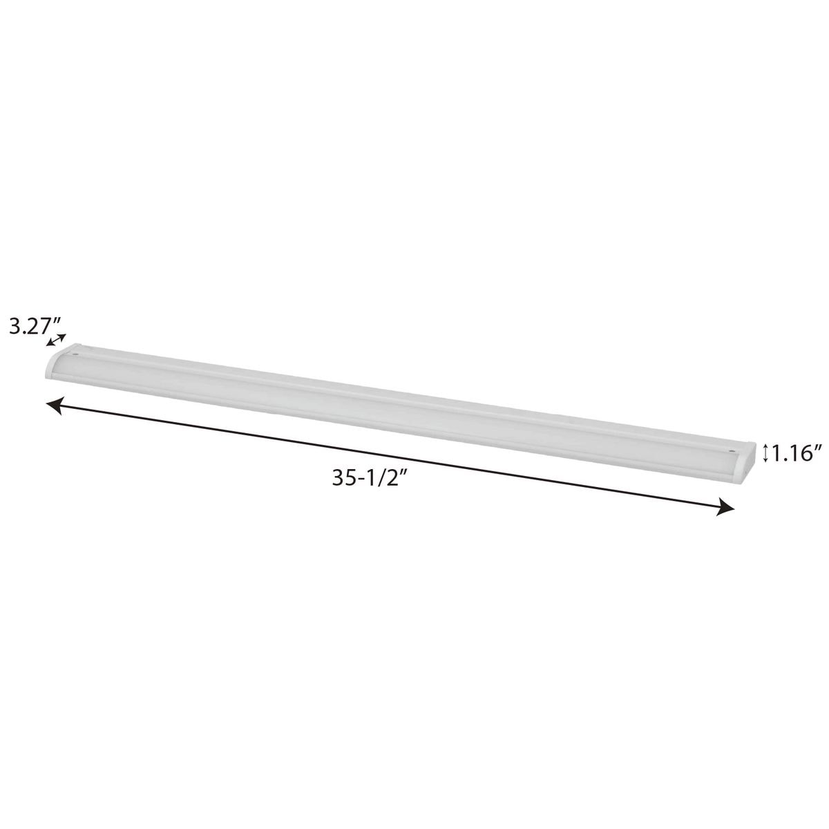 Satin White 35.5" LED Under Cabinet Bar Light