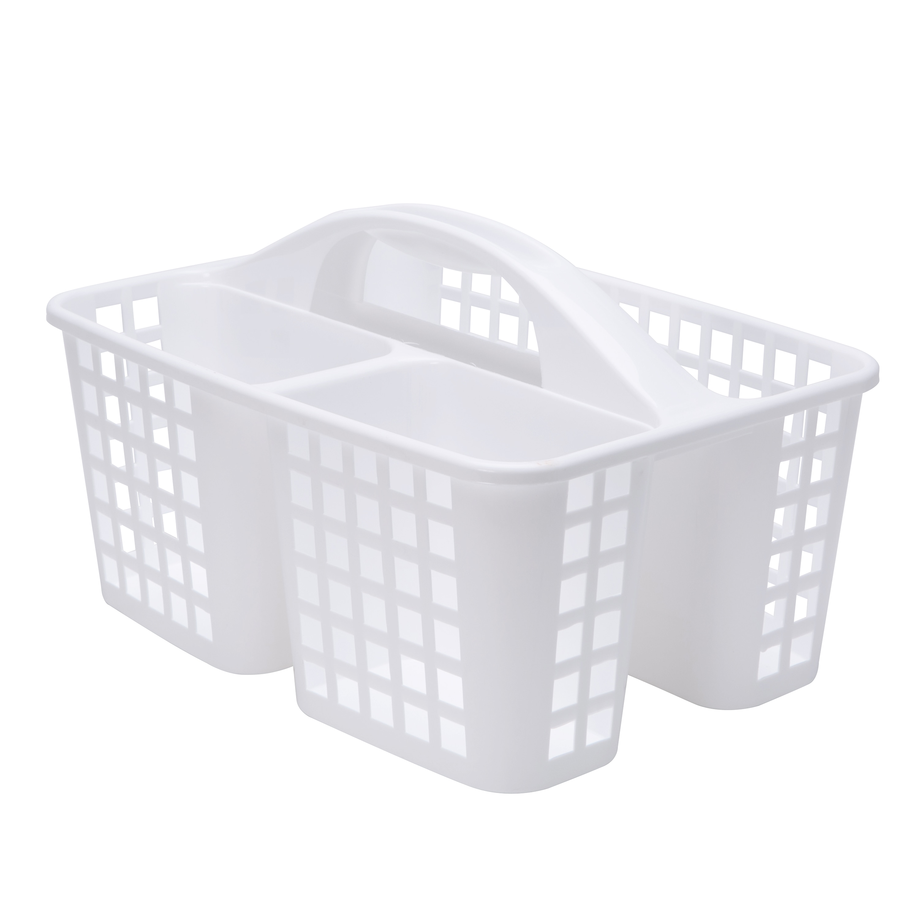 Simplify 9.2-in W x 7.5-in H x 12.2-in D White Plastic Caddy in the Storage  Bins & Baskets department at