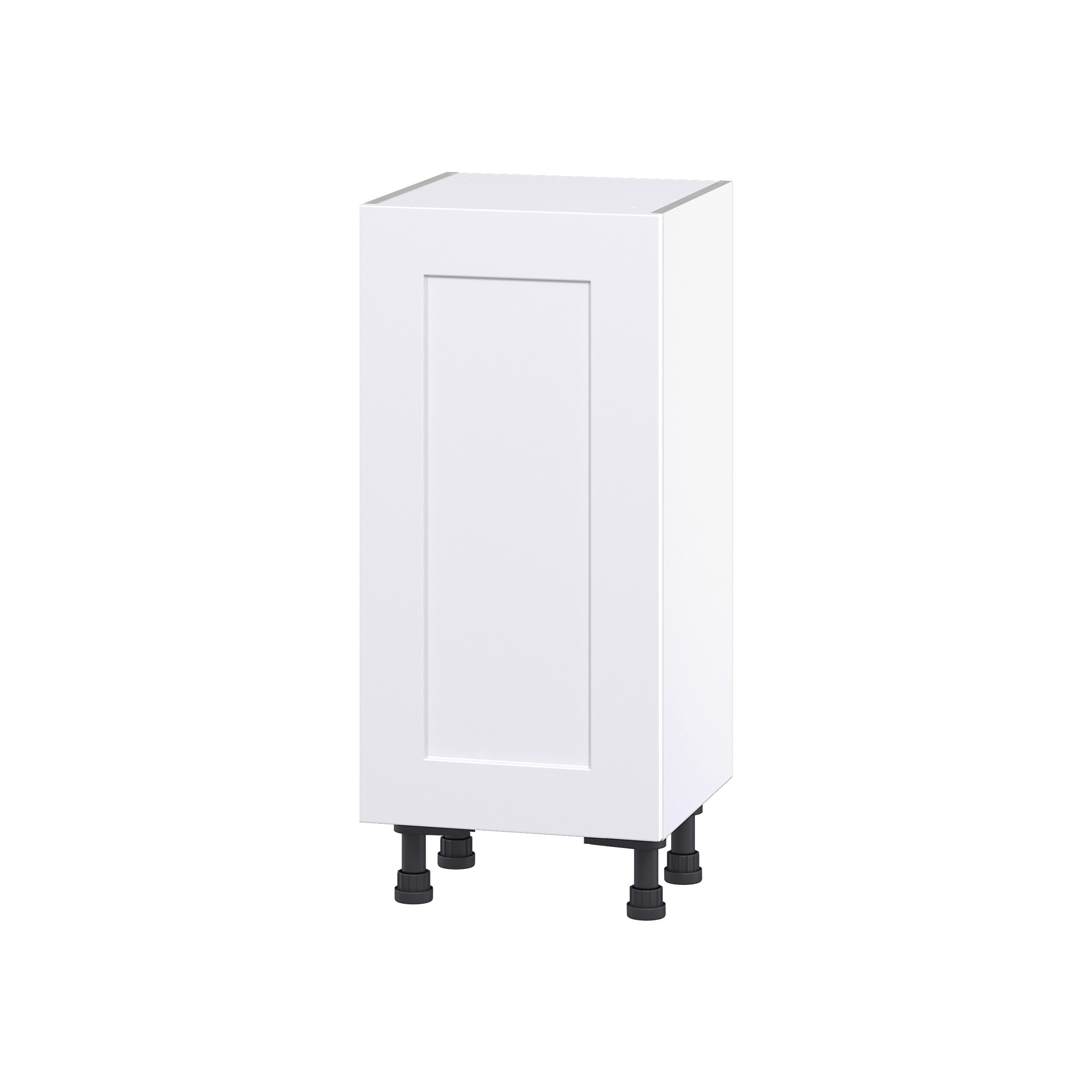 Hugo&Borg DSB1514FH(L/R)-JO Jolie 15-in W x 34.5-in H x 14-in D Warm White Base Fully assembled Cabinet (Flat Panel Shaker)