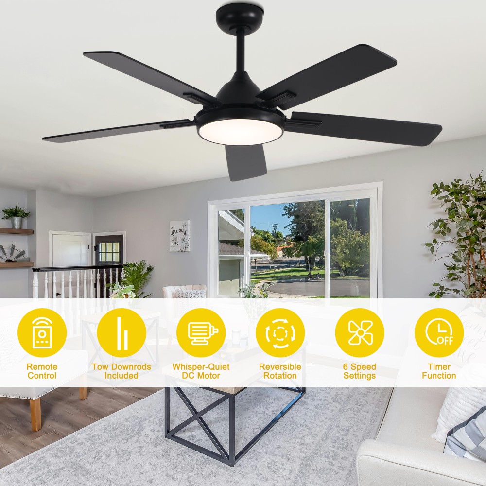 Oaks Decor DC5252OKEL-HWJ Ceiling-Fans - View #3