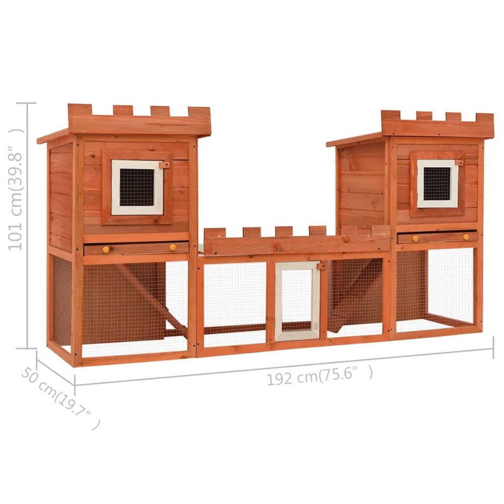 vidaXL 170174 Chicken-Coops-Rabbit-Hutches - View #6