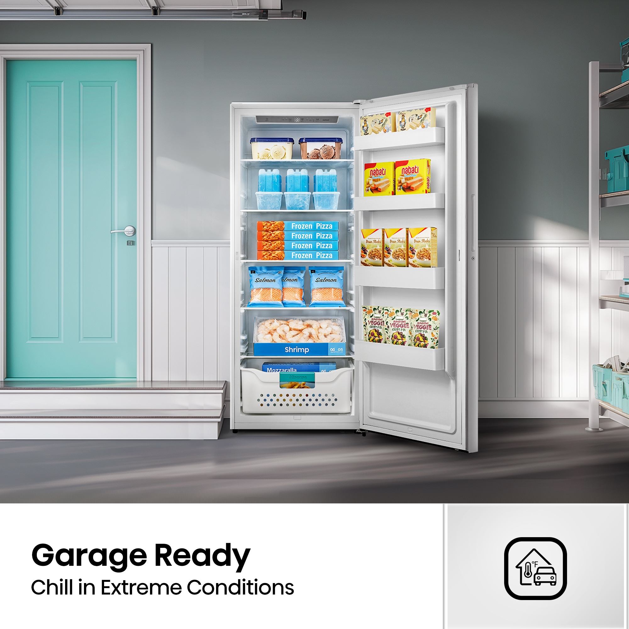 Hisense Convertible 13.6-cu ft Garage Ready Frost-free Upright