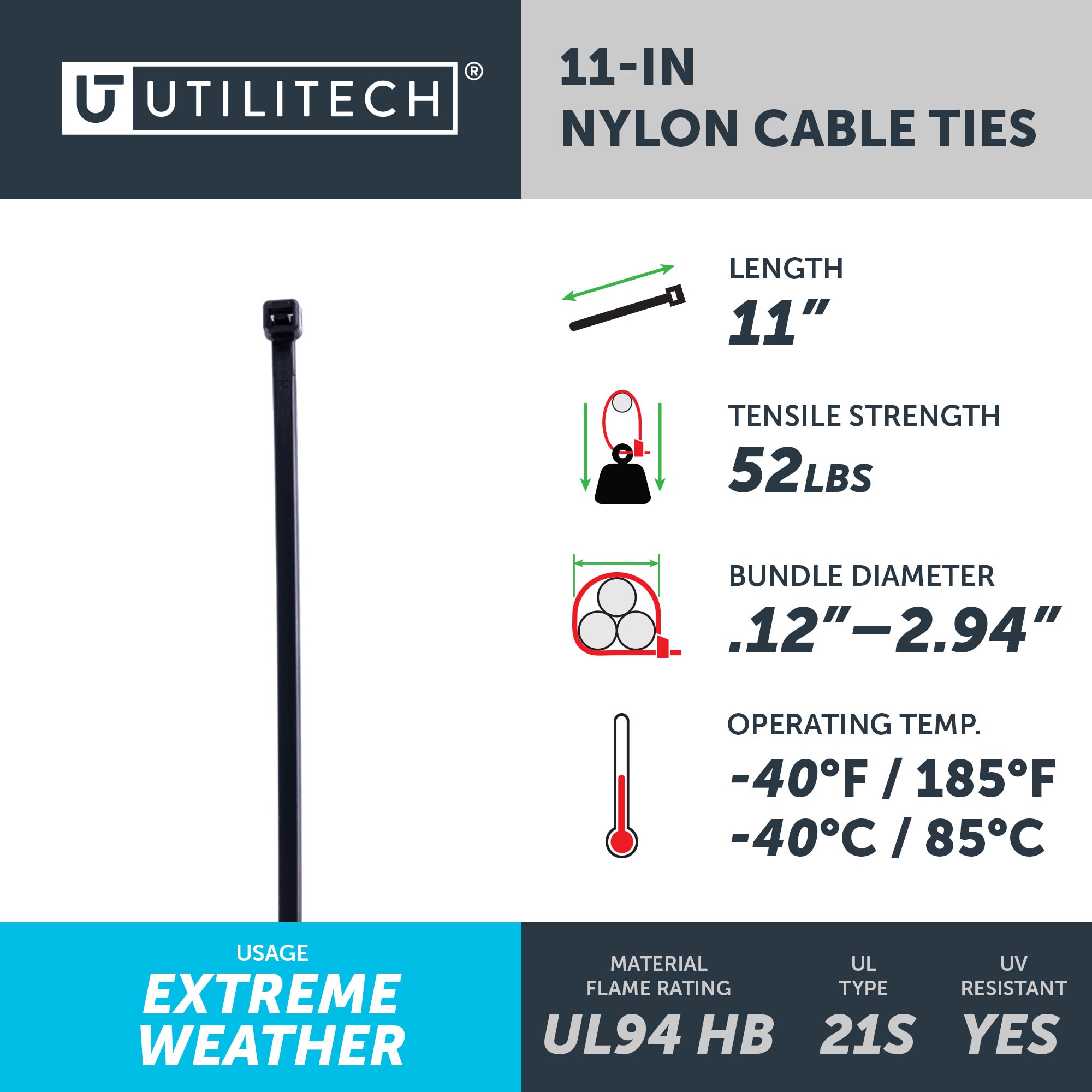 Utilitech SGY-CT48 Cable-Ties - View #3