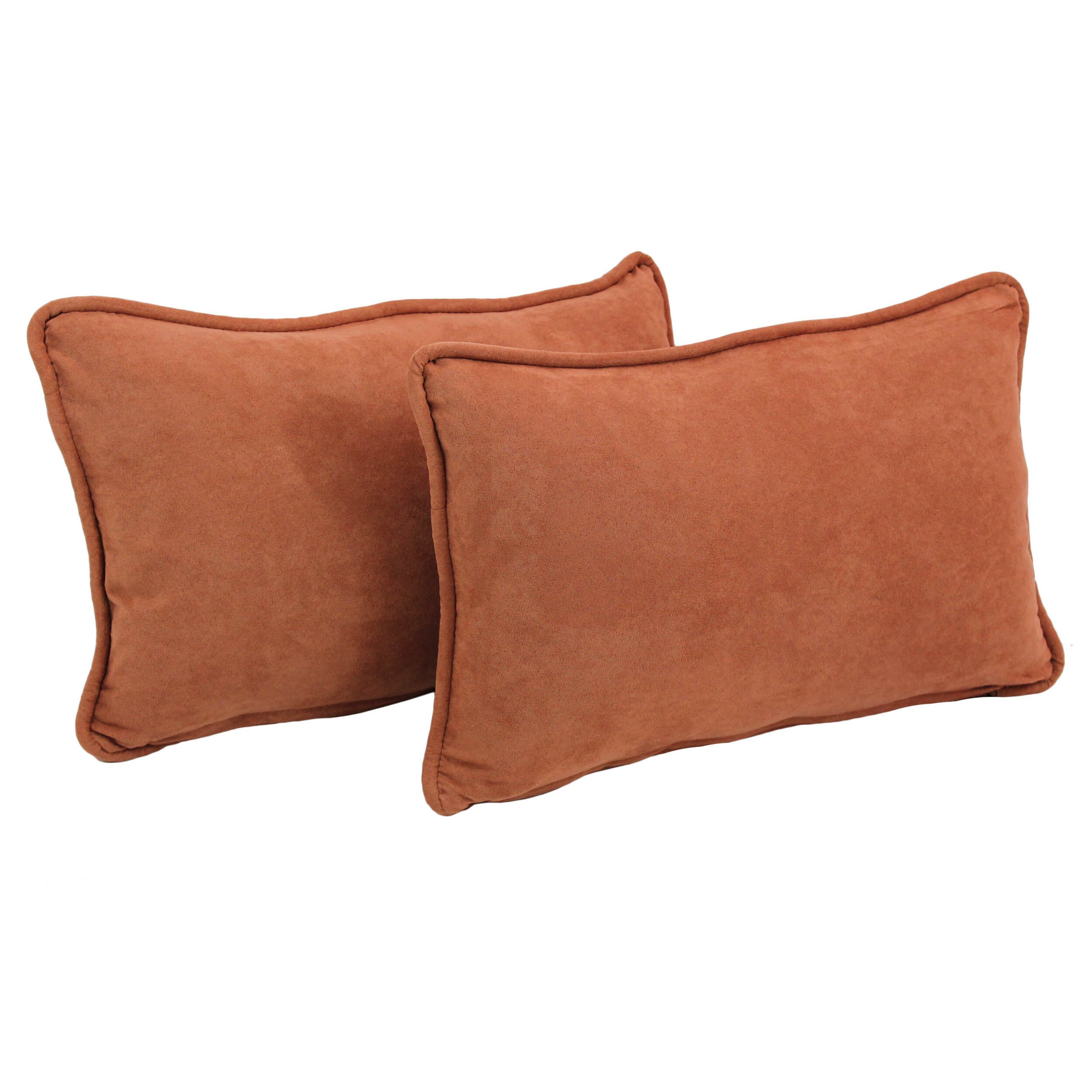 Blazing Needles 9811-CD-S2-MS-SP 2 -Piece 20-in x 12-in Spice Rectangular Indoor Decorative Pillow