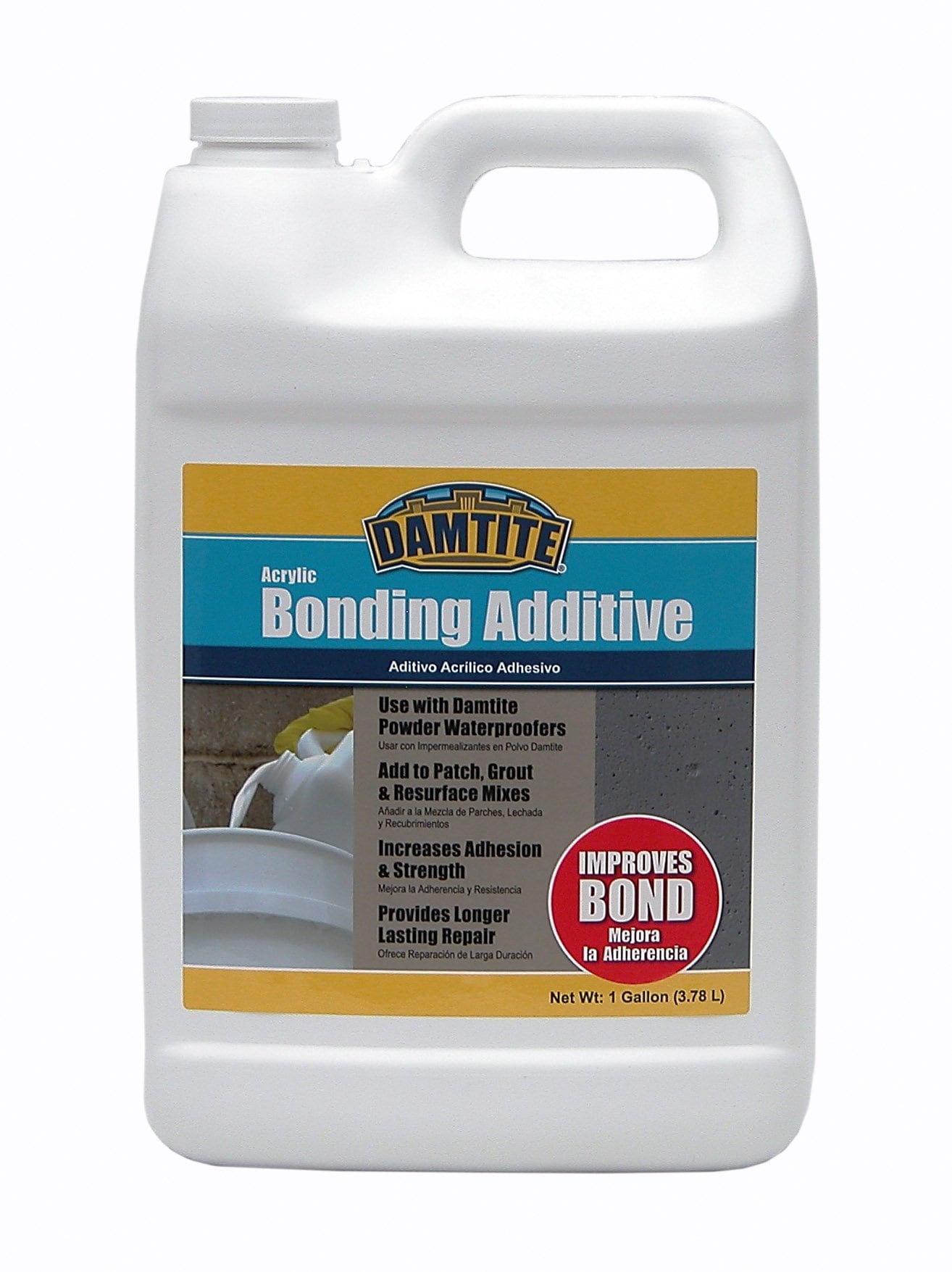 Dynamite Damtite 05370 Clear Acrylic Bonding Additive 1 gal Bottle