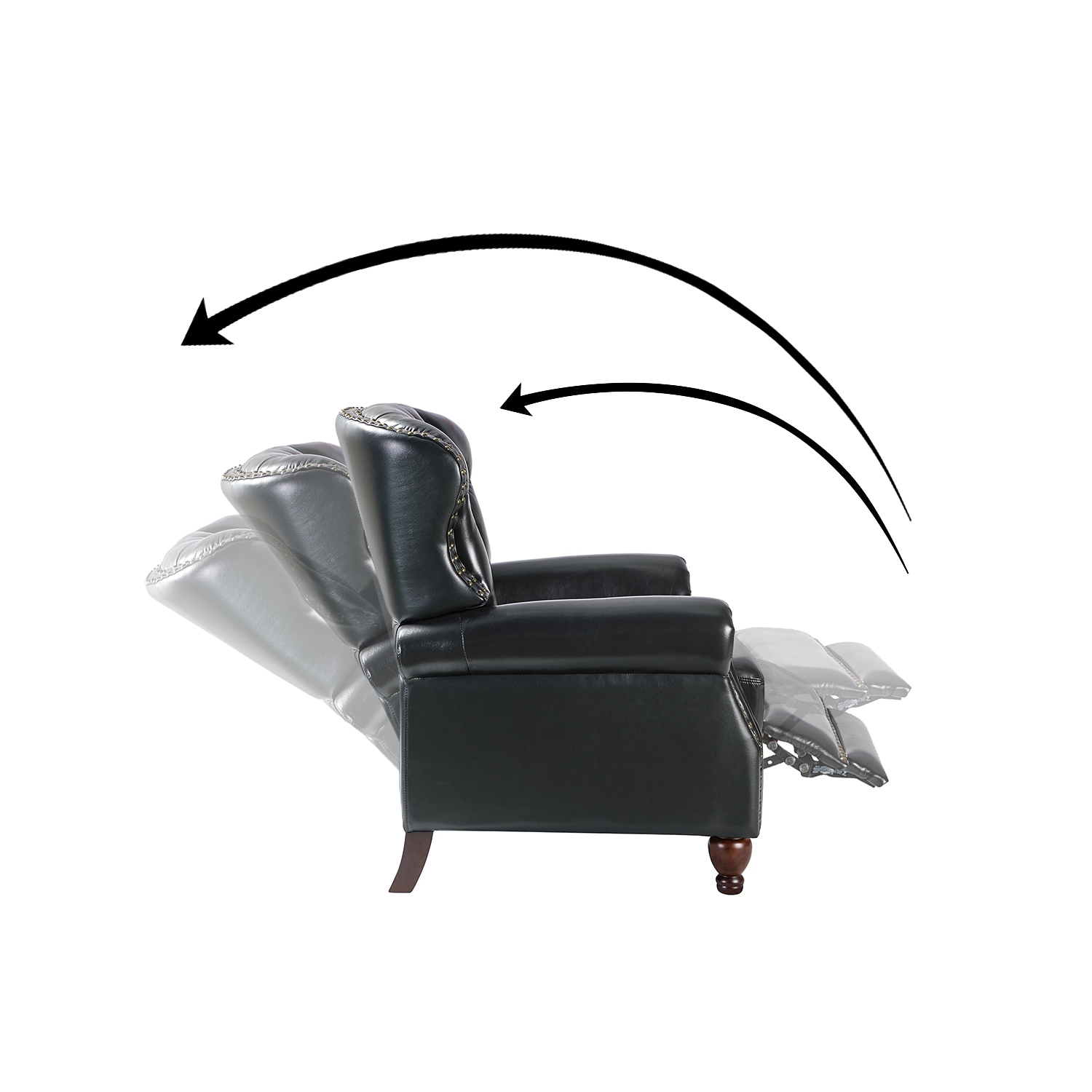 14 Karat Home RCXA0346-BLACK recliners - View #4