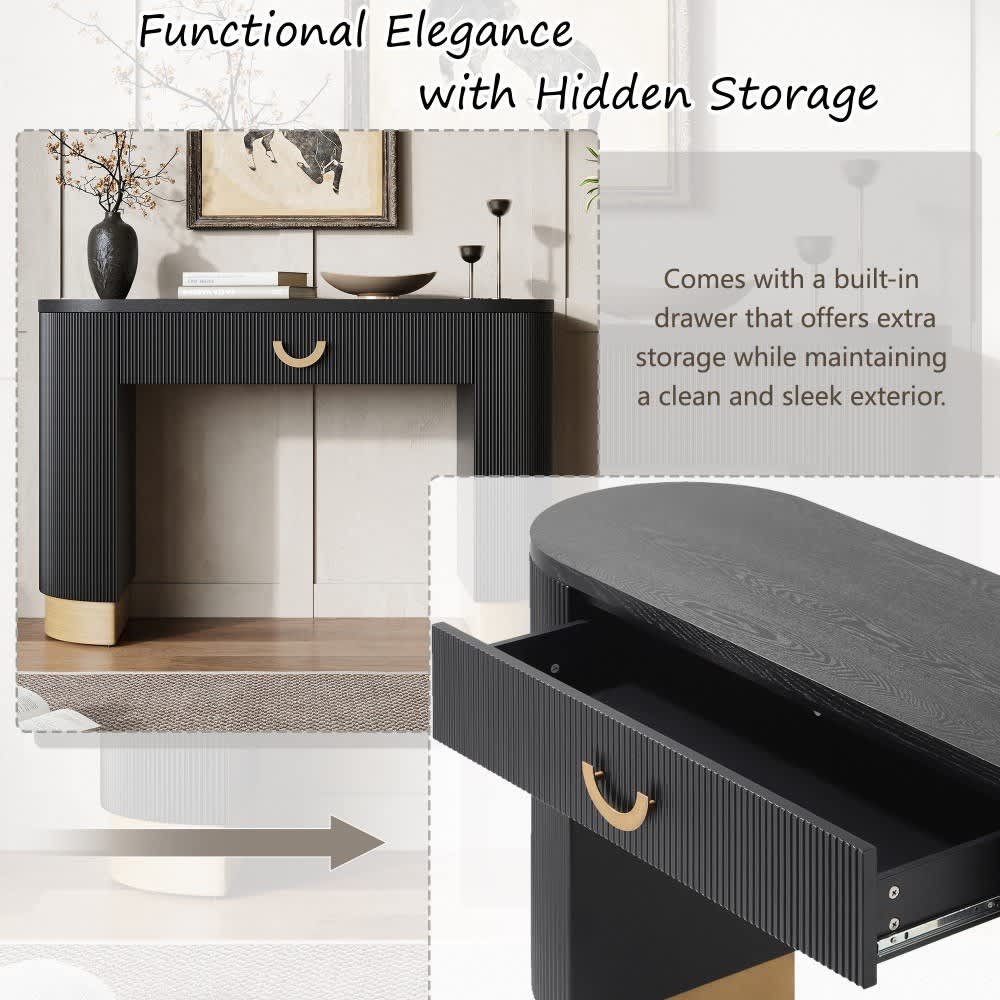 Coolbibila BODHI-CONSOLE-BLACK Console-Sofa-Tables - View #4