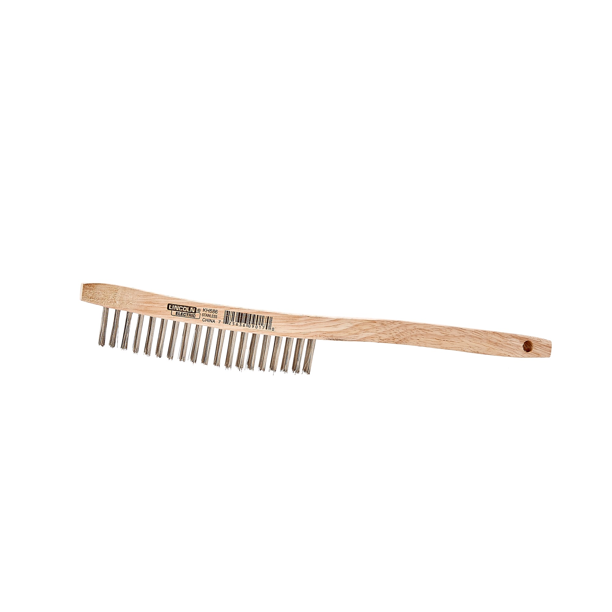 Lincoln Electric Large Stainless Steel Wire Brush, 3 x 19, Brown